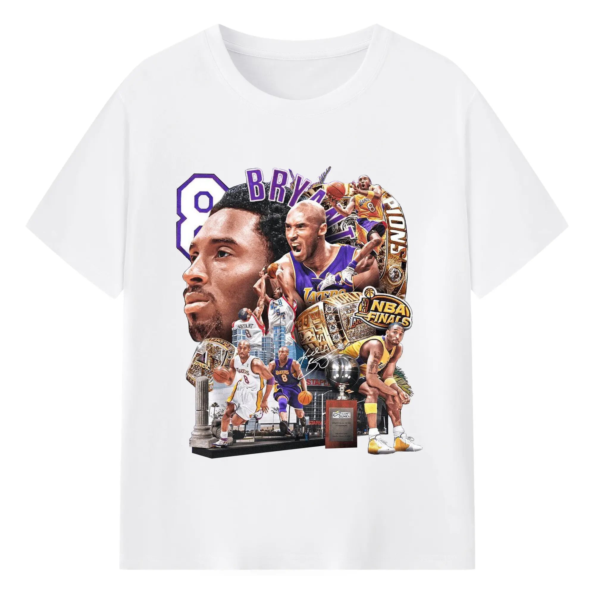 Celebrate Mamba Mentality and His Historic NBA Finals Legacy Shirt - 180g Cotton T-Shirt With Front Heat Transfer Print – Soft, Lightweight, Fitted Design – Comfortable Casual Wear For Sports & Everyday Use