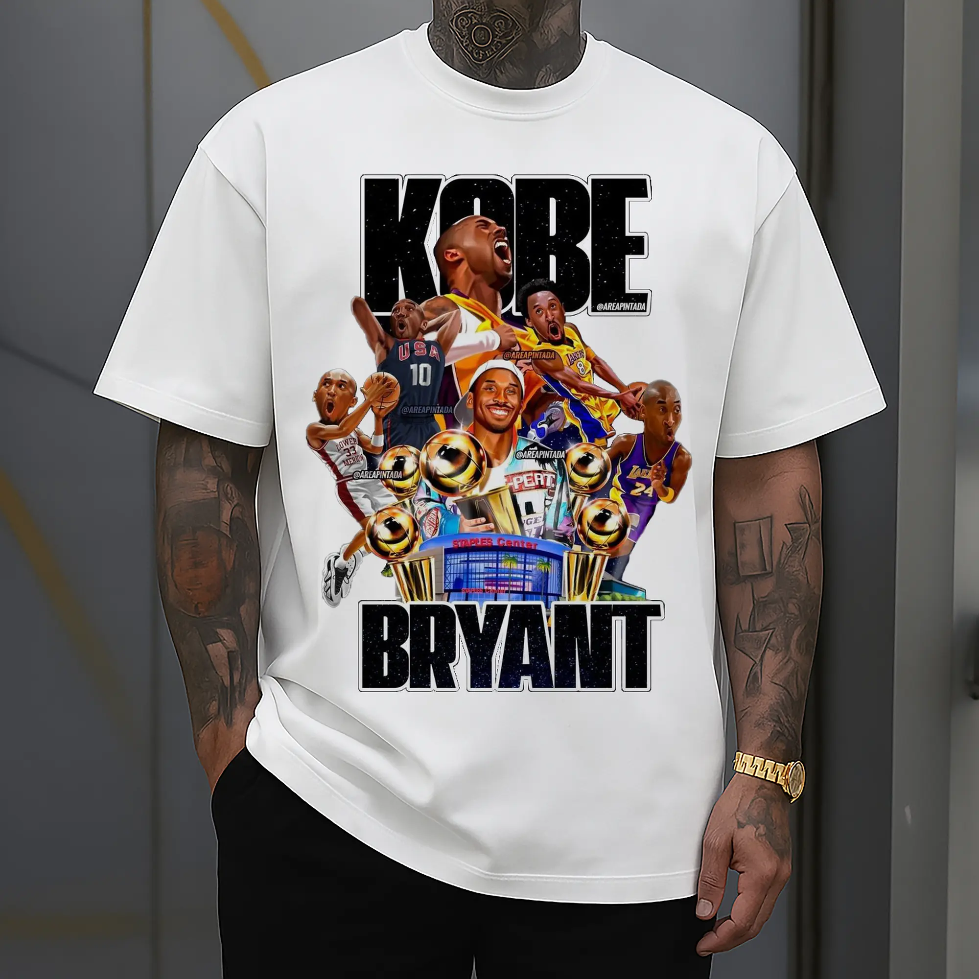 Kobe Bryant's five titles at Crypto.com Arena Shirt