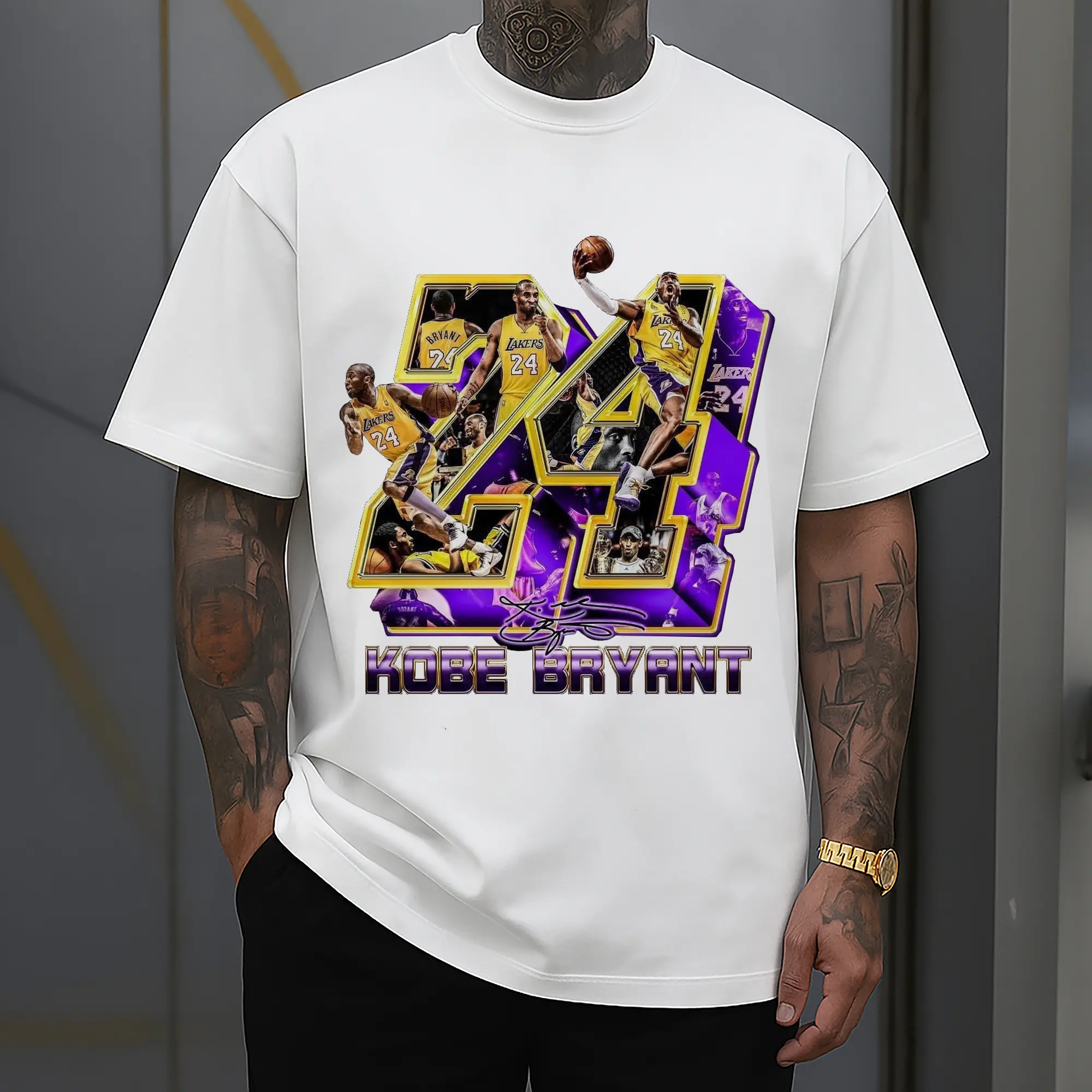 Kobe Bryant No. 24 close-up