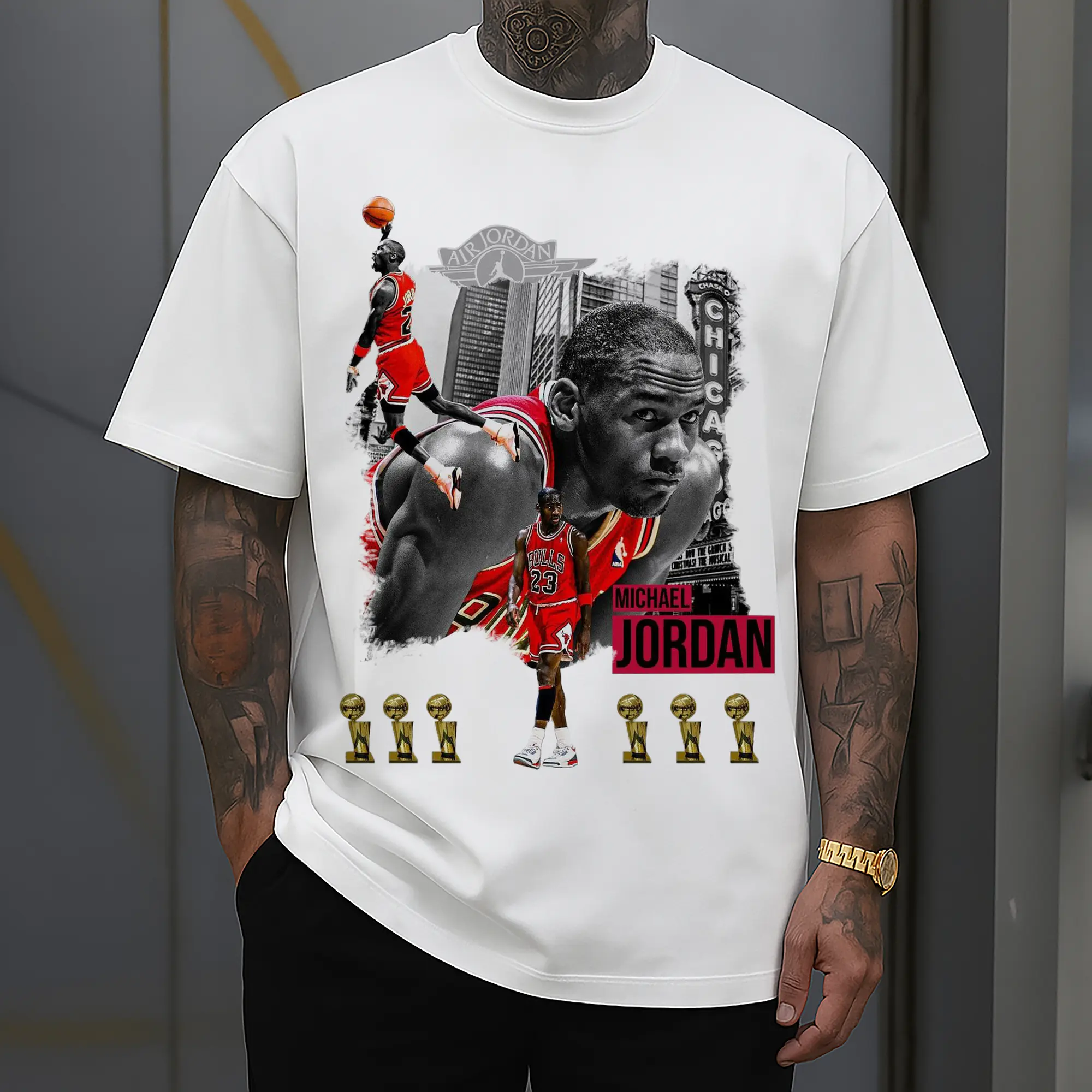 Michael Jordan 6x NBA Champion Shirt