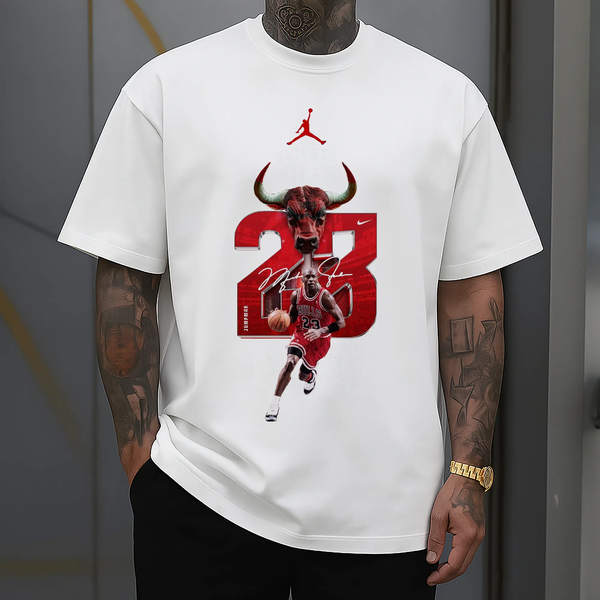 Michael Jordan No. 23 close-up