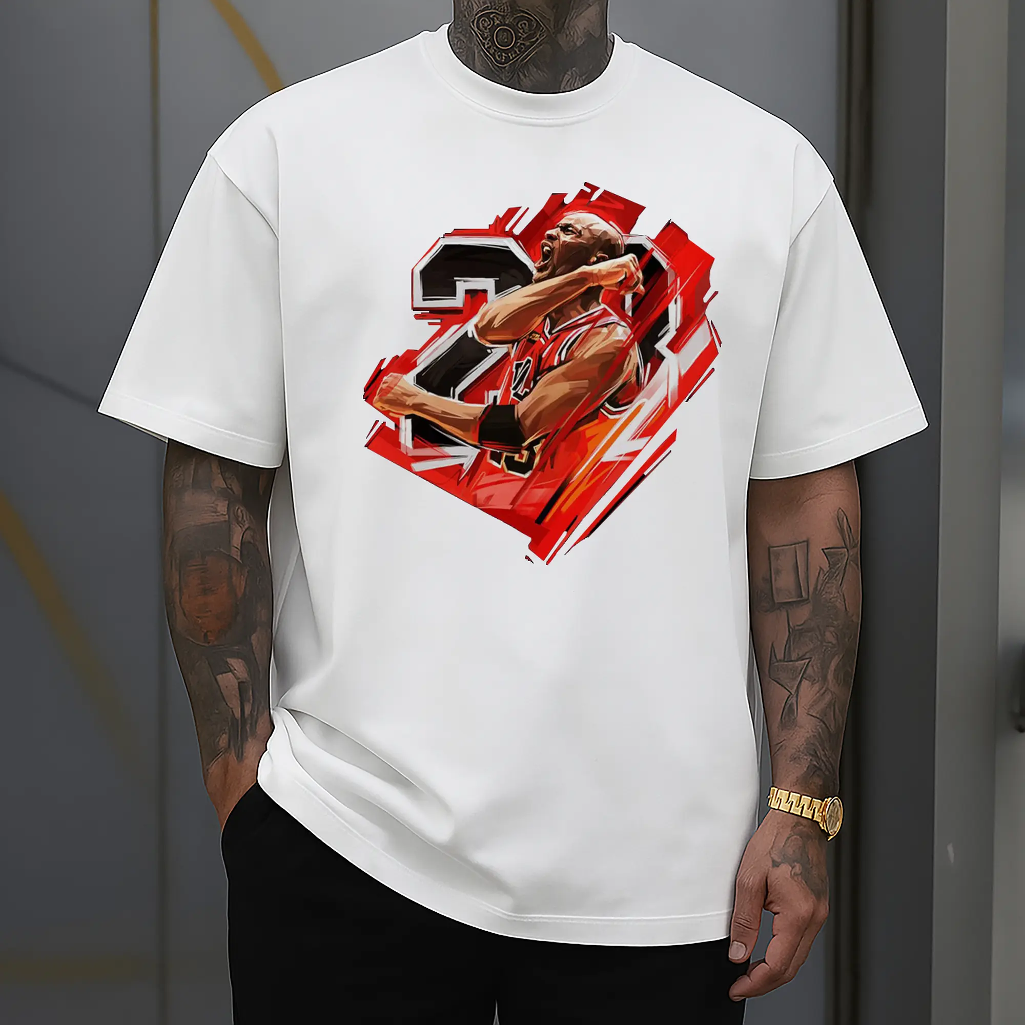 Michael Jordan punches to vent his anger