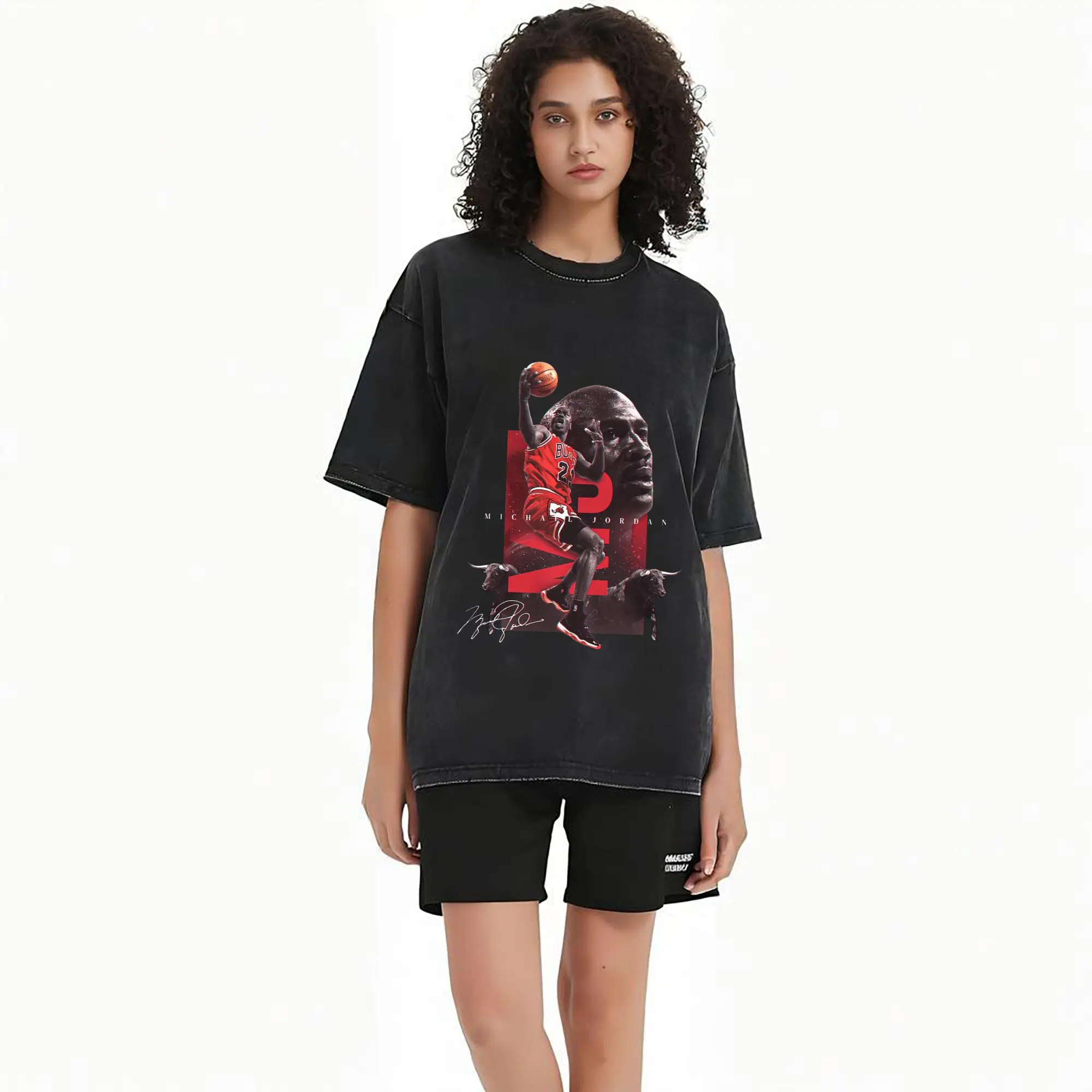 Michael Jordan Chicago Bulls GOAT Tribute Shirt