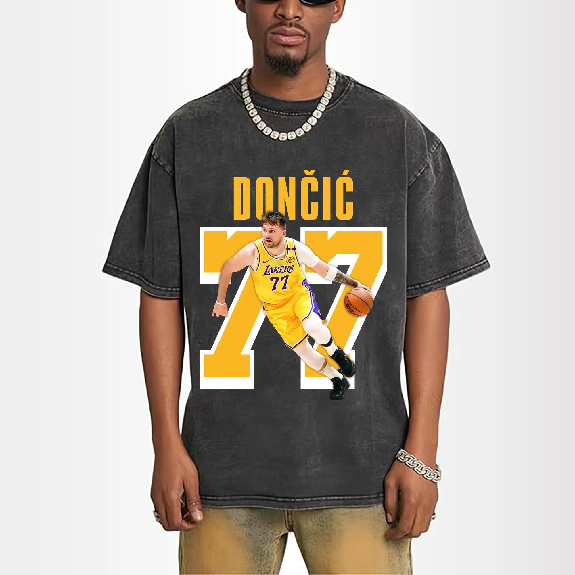 Luka Dončić #77 Lakers Shirt