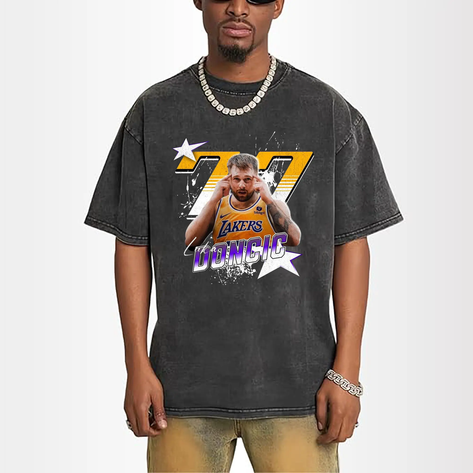 Luka Dončić 77 Uniting Luka’s Magic with LA Lakers Shirt