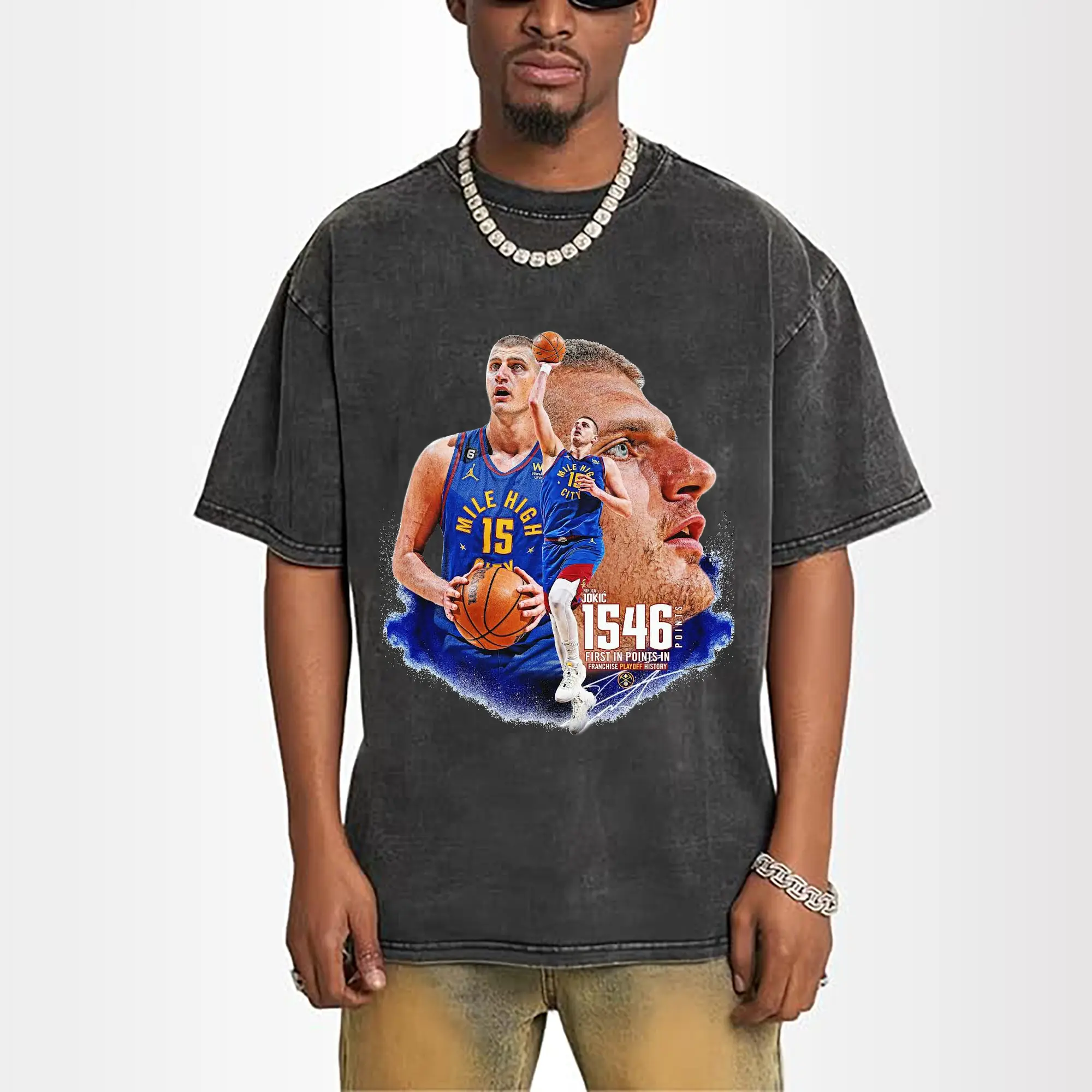 Nikola Jokic 1546 Points Tribute Shirt