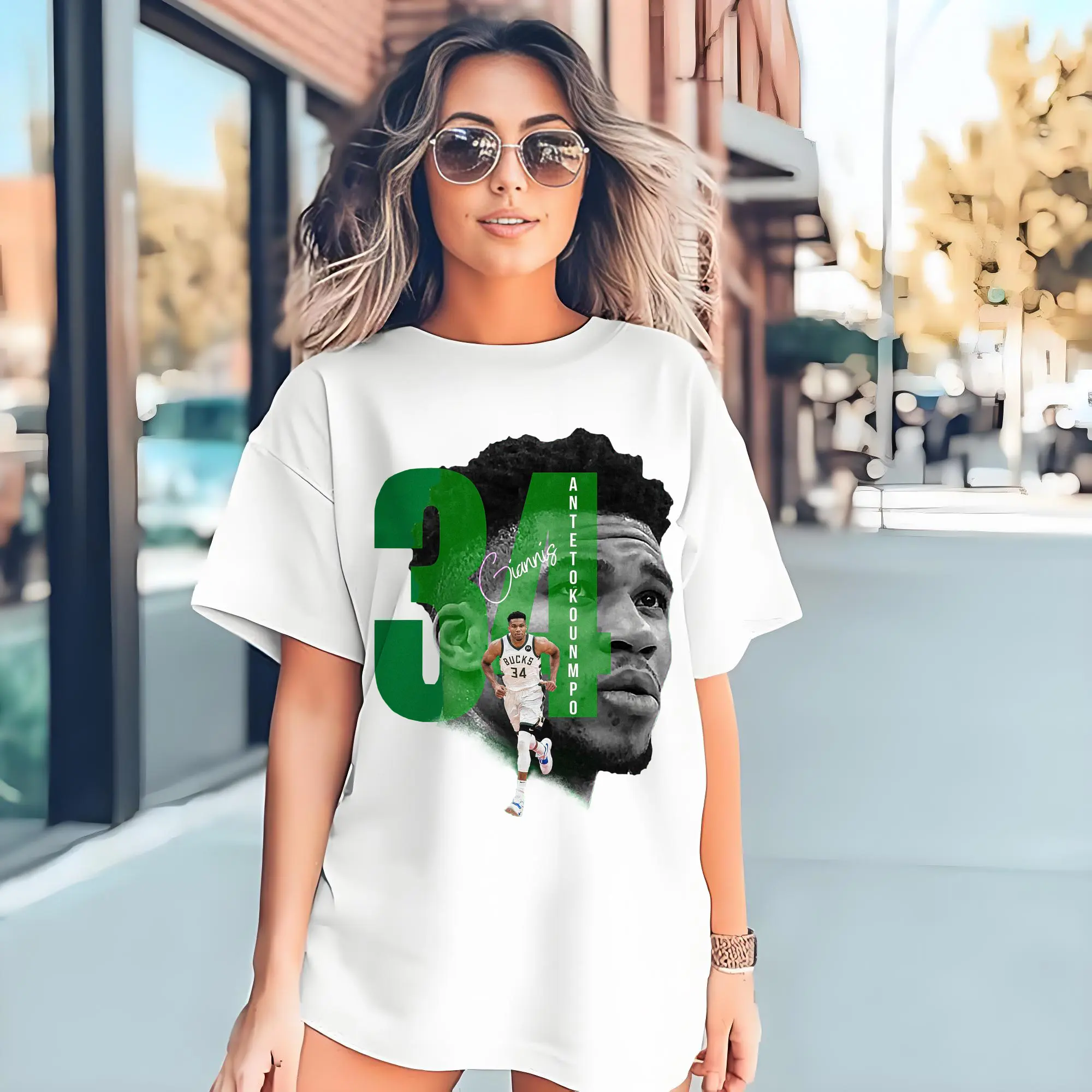 Giannis 34 Bucks Minimalist NBA Fan Shirt