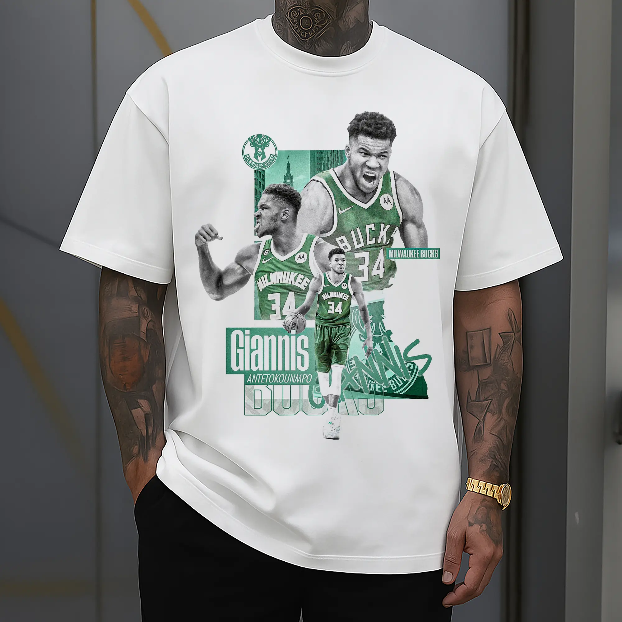 Giannis Antetokounmpo City of Bucks Hero Shirt
