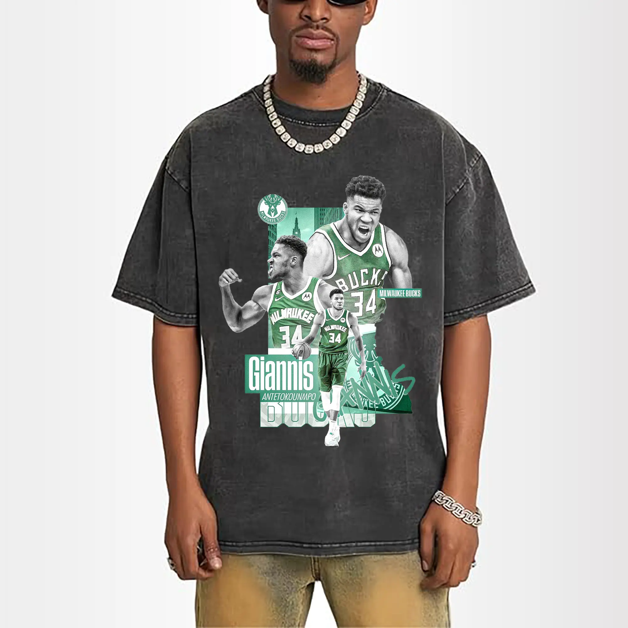 Giannis Antetokounmpo City of Bucks Hero Shirt