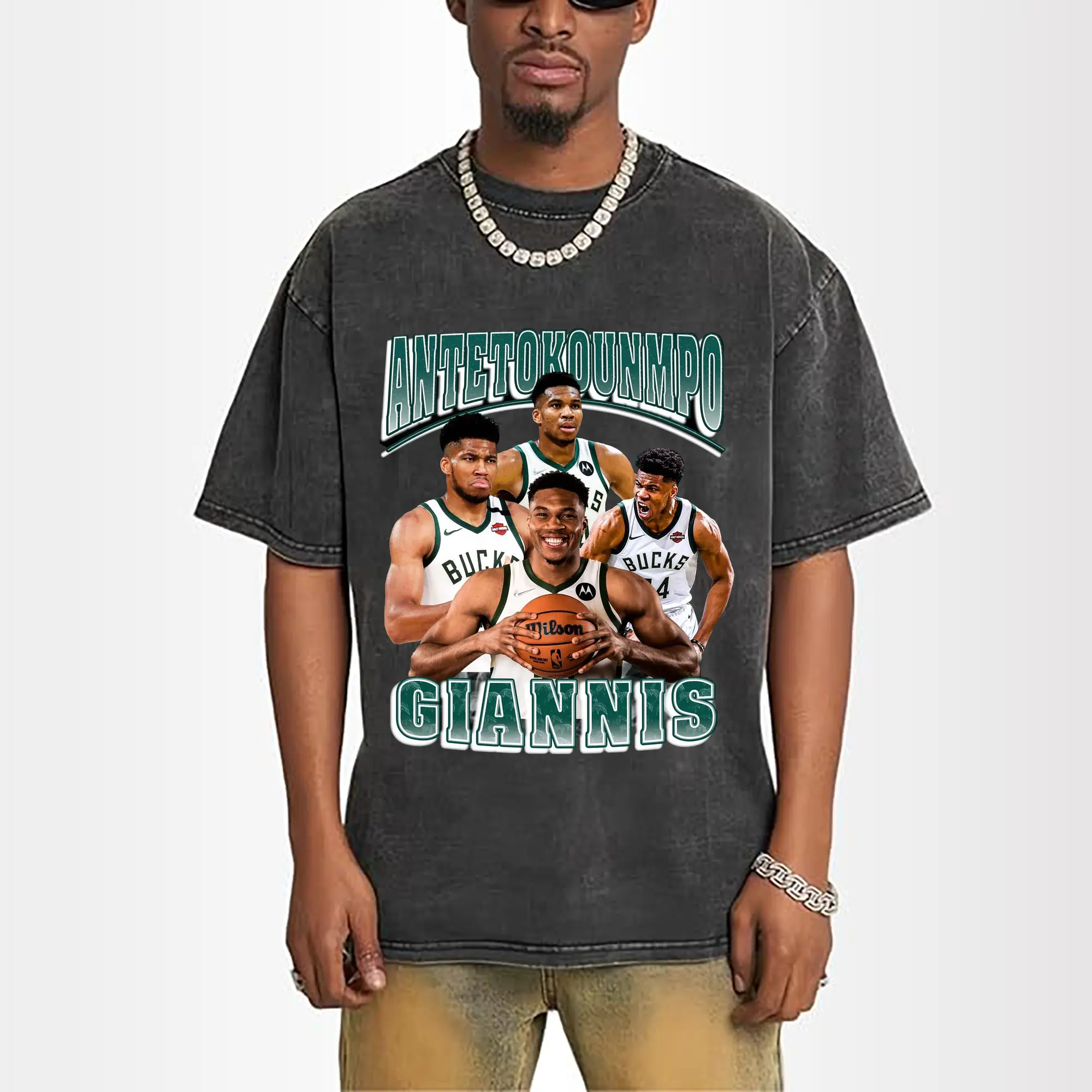 Giannis Antetokounmpo Multi-Pose Fan Shirt