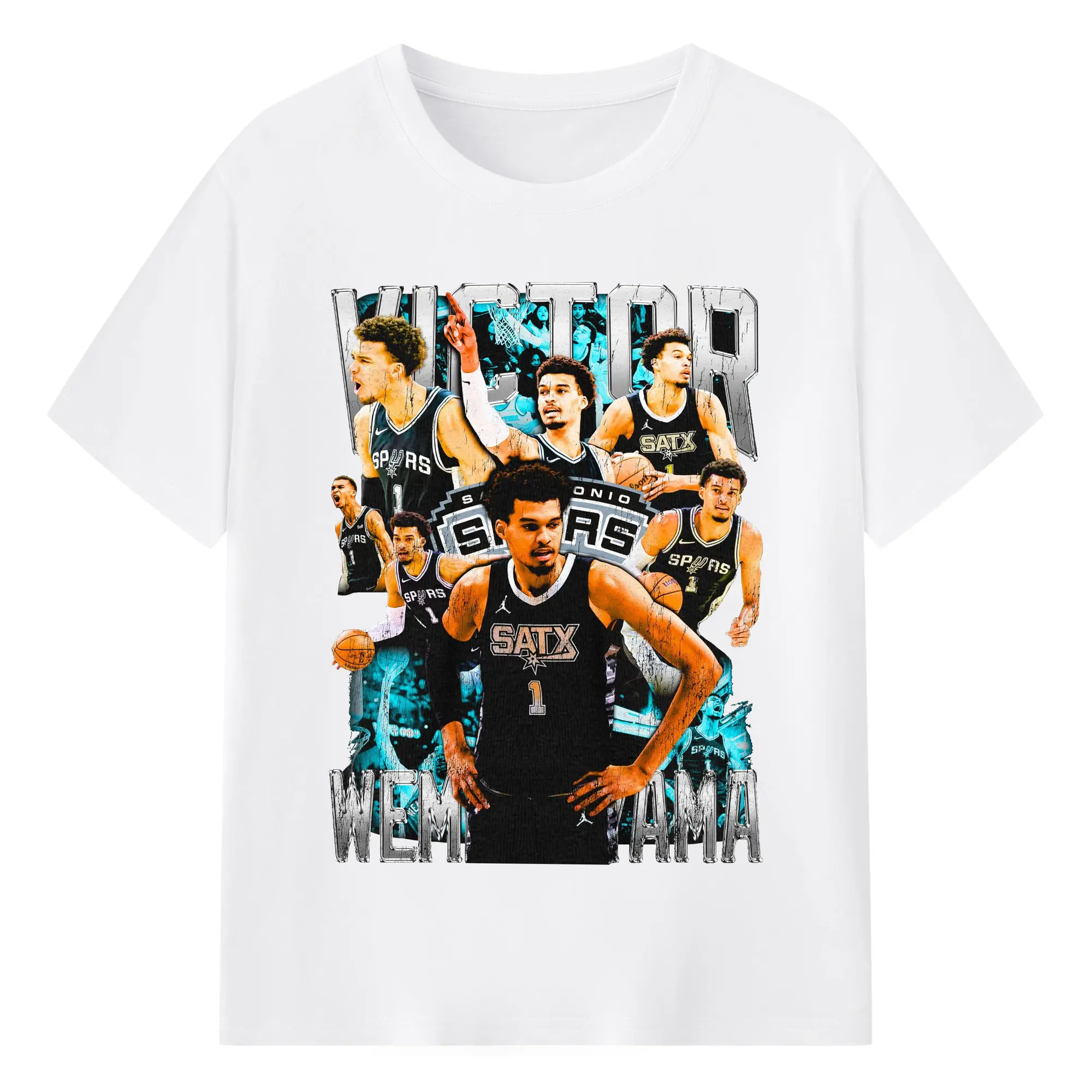 Victor Wembanyama “Rookie Explosion” Shirt - 180g Cotton T-Shirt With Front Heat Transfer Print – Soft, Lightweight, Fitted Design – Comfortable Casual Wear For Sports & Everyday Use