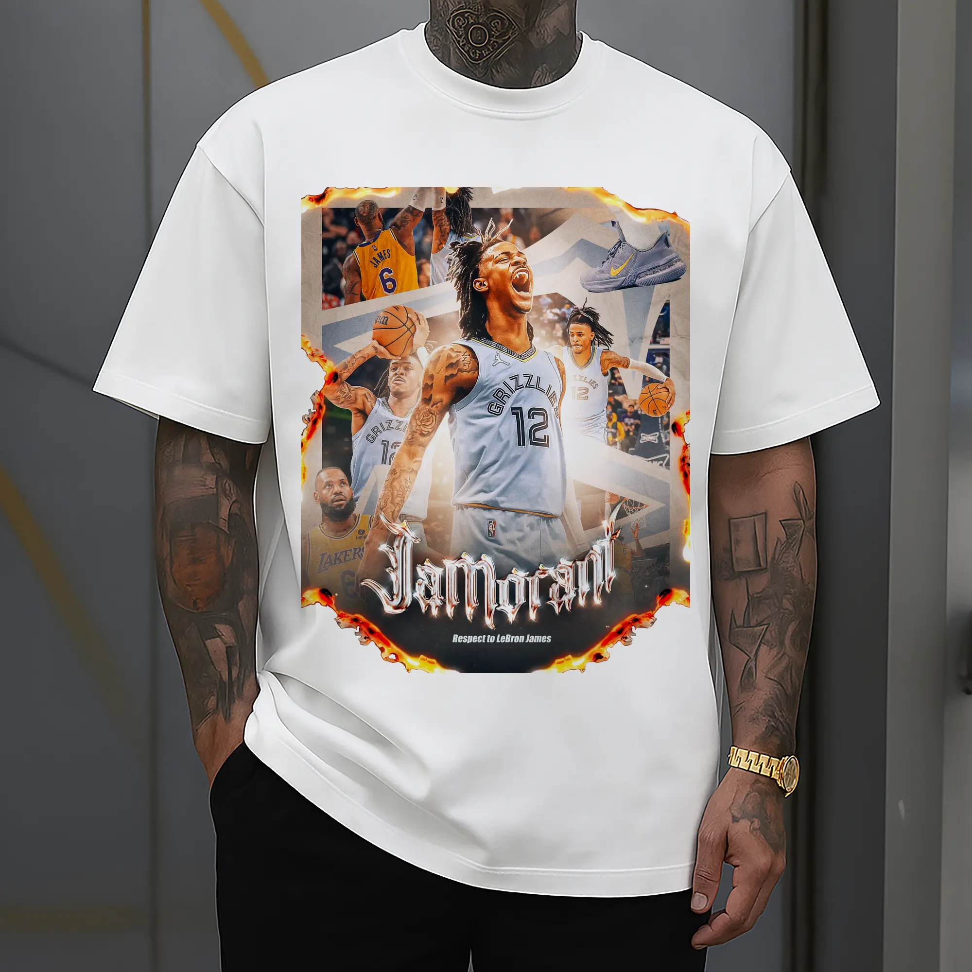 Ja Morant Respect to LeBron James Limited Edition Shirt