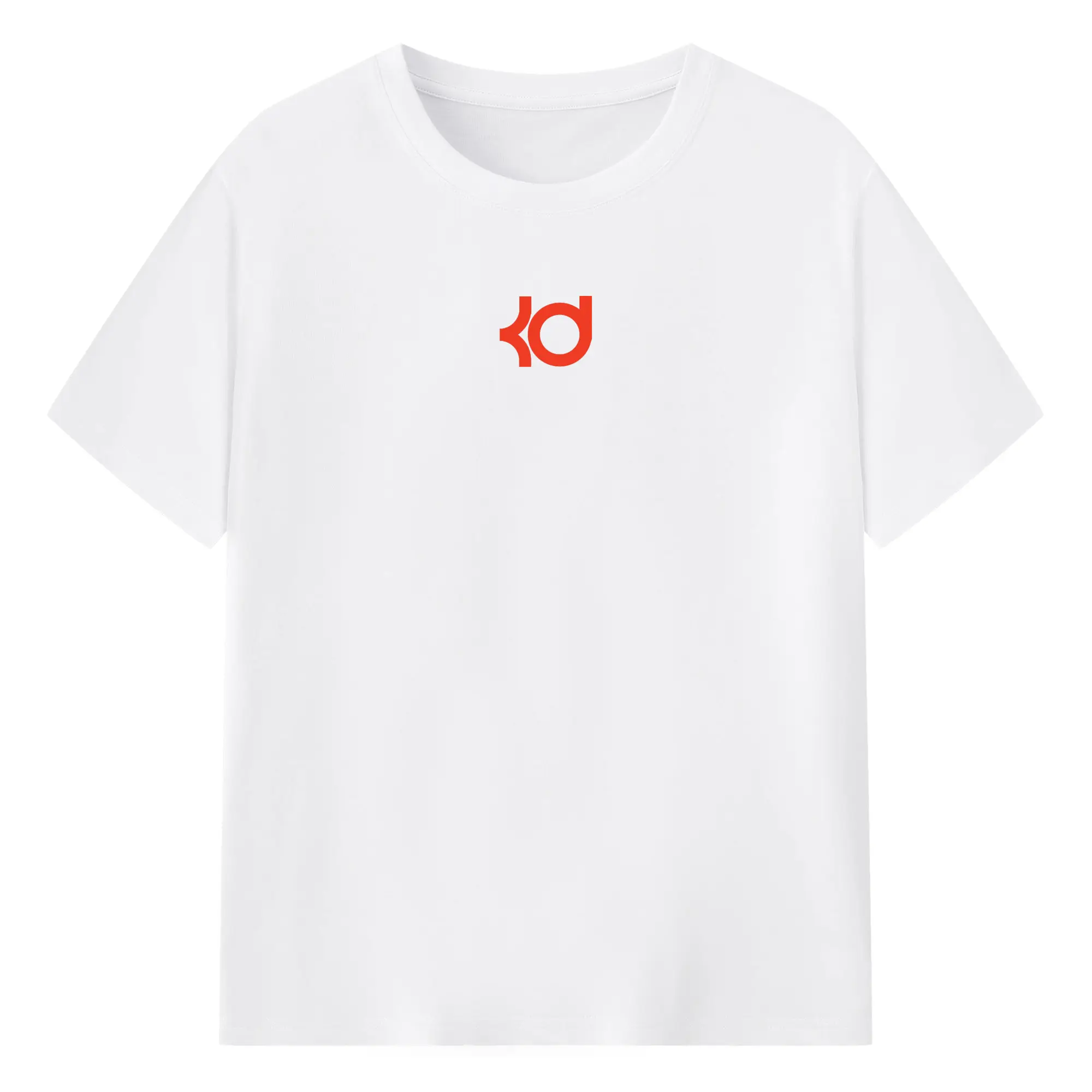 Kevin Durant Rockets personal logo - 180g Cotton T-Shirt With Front Heat Transfer Print – Soft, Lightweight, Fitted Design – Comfortable Casual Wear For Sports & Everyday Use