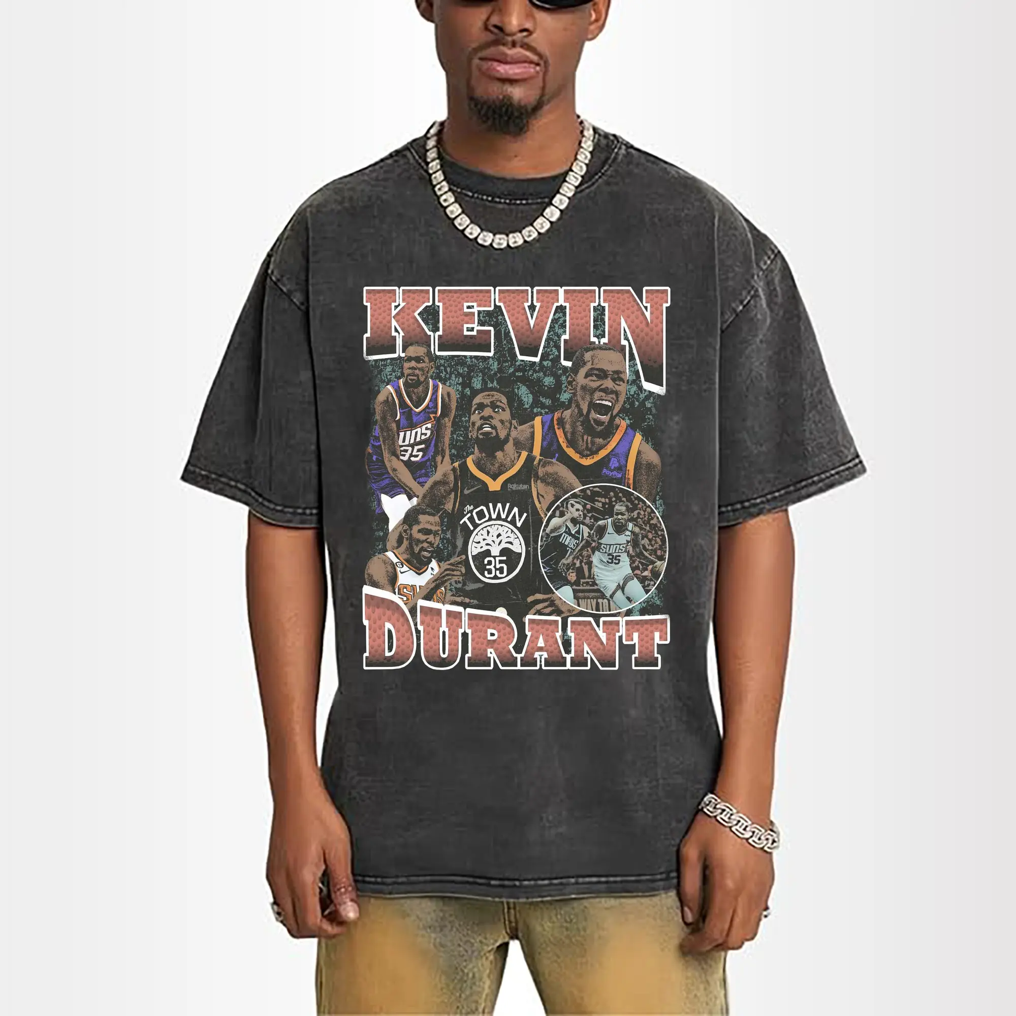 Kevin Durant Suns & Warriors Collectible Shirt