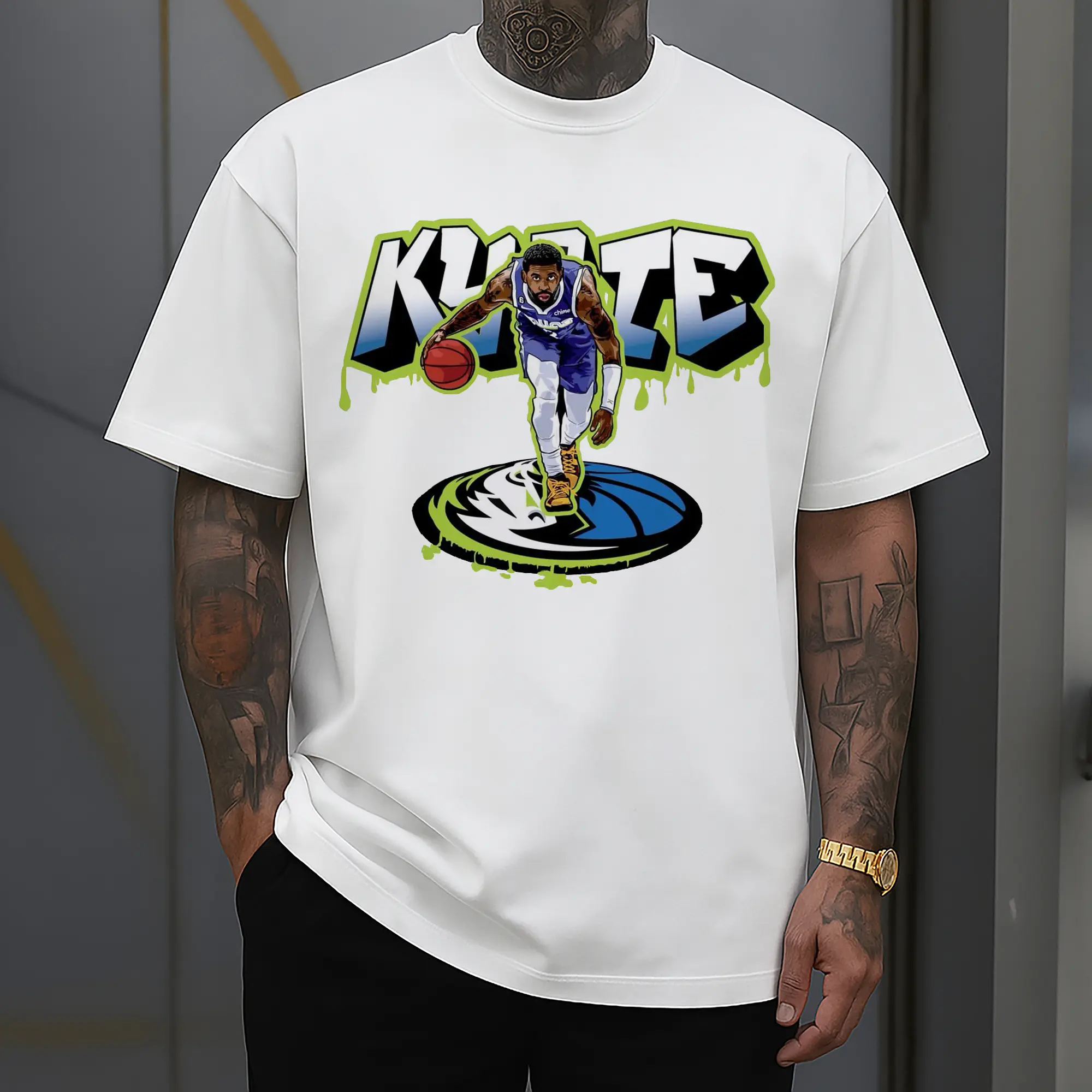 Kyrie Irving Dallas Mavericks Graffiti Shirt