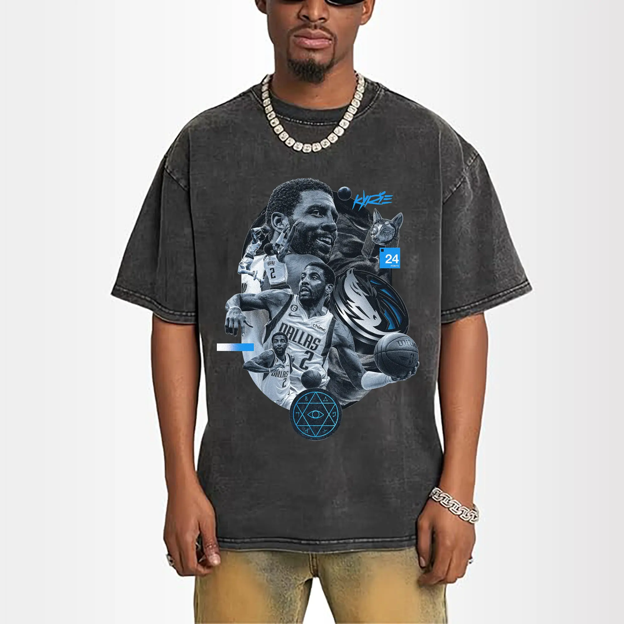 Kyrie Irving Dallas Mavericks Hexagram totem Art Shirt