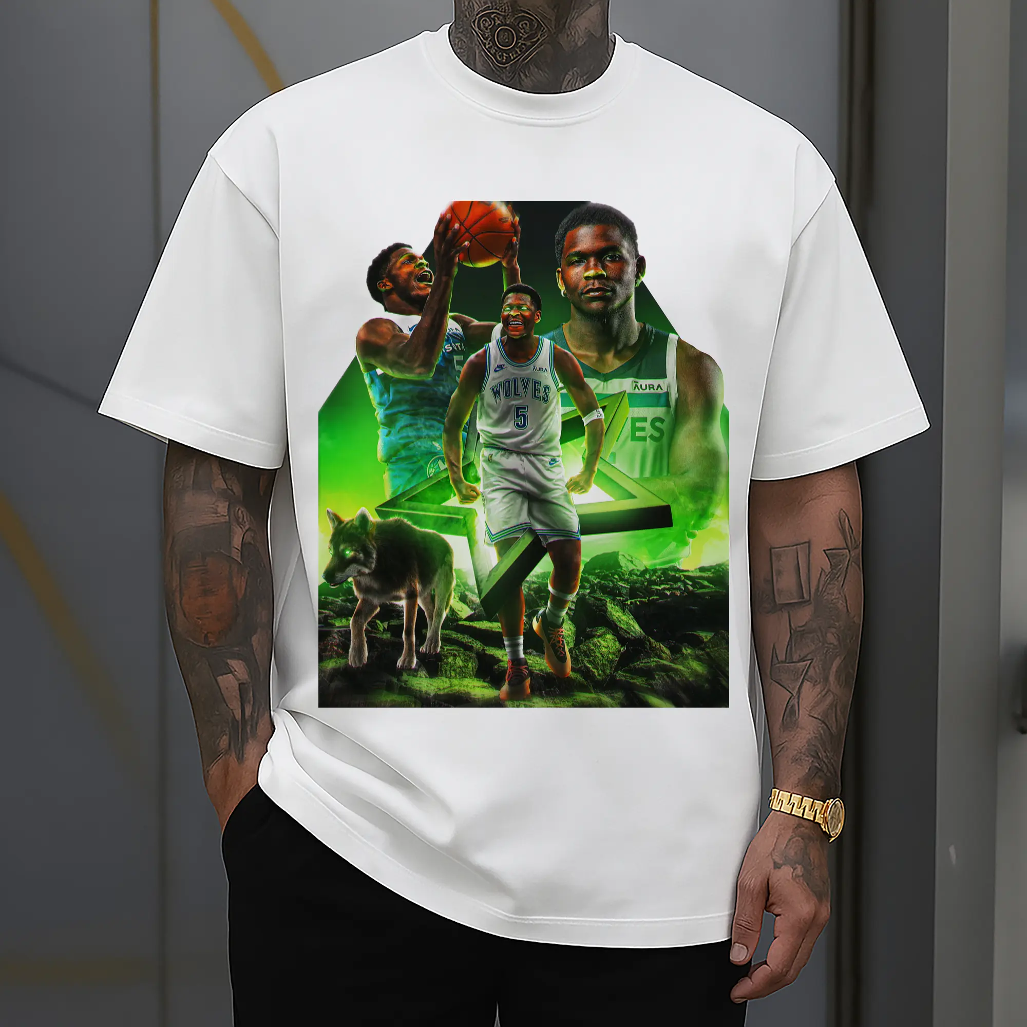 Anthony Edwards Minnesota Timberwolves Wild Style Shirt