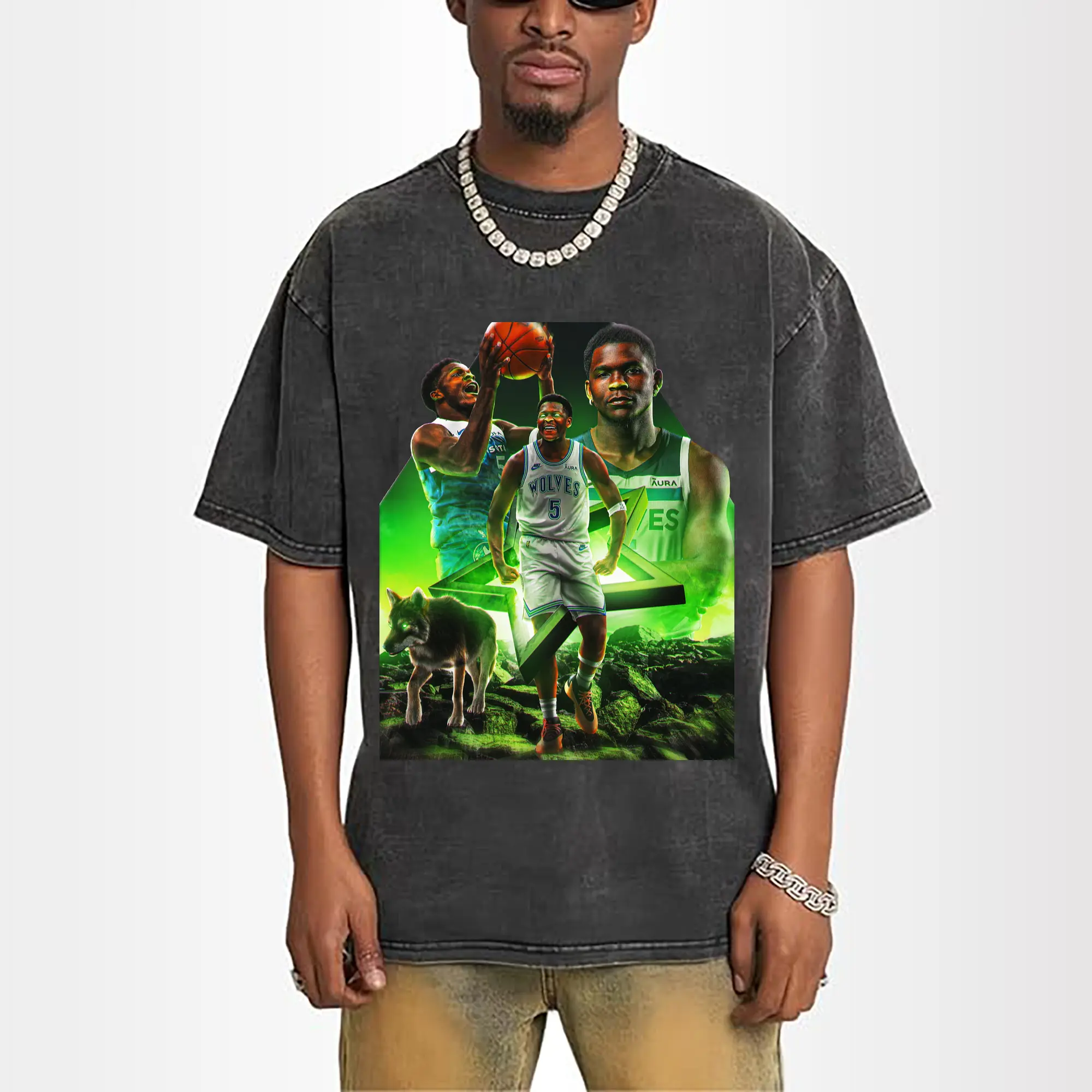 Anthony Edwards Minnesota Timberwolves Wild Style Shirt
