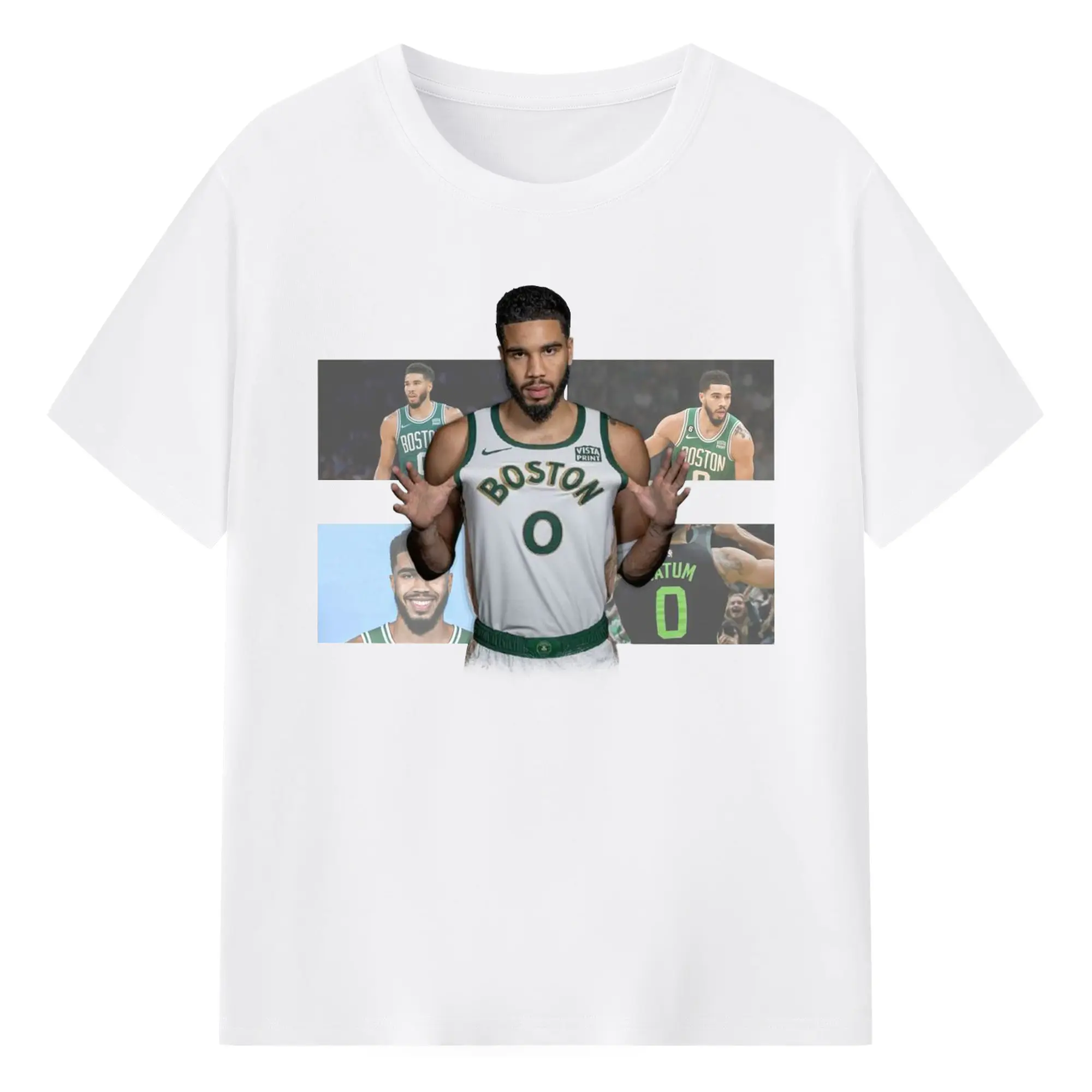 Tatum Signature Graphic Shirt for Celtics Nation - 180g Cotton T-Shirt With Front Heat Transfer Print – Soft, Lightweight, Fitted Design – Comfortable Casual Wear For Sports & Everyday Use