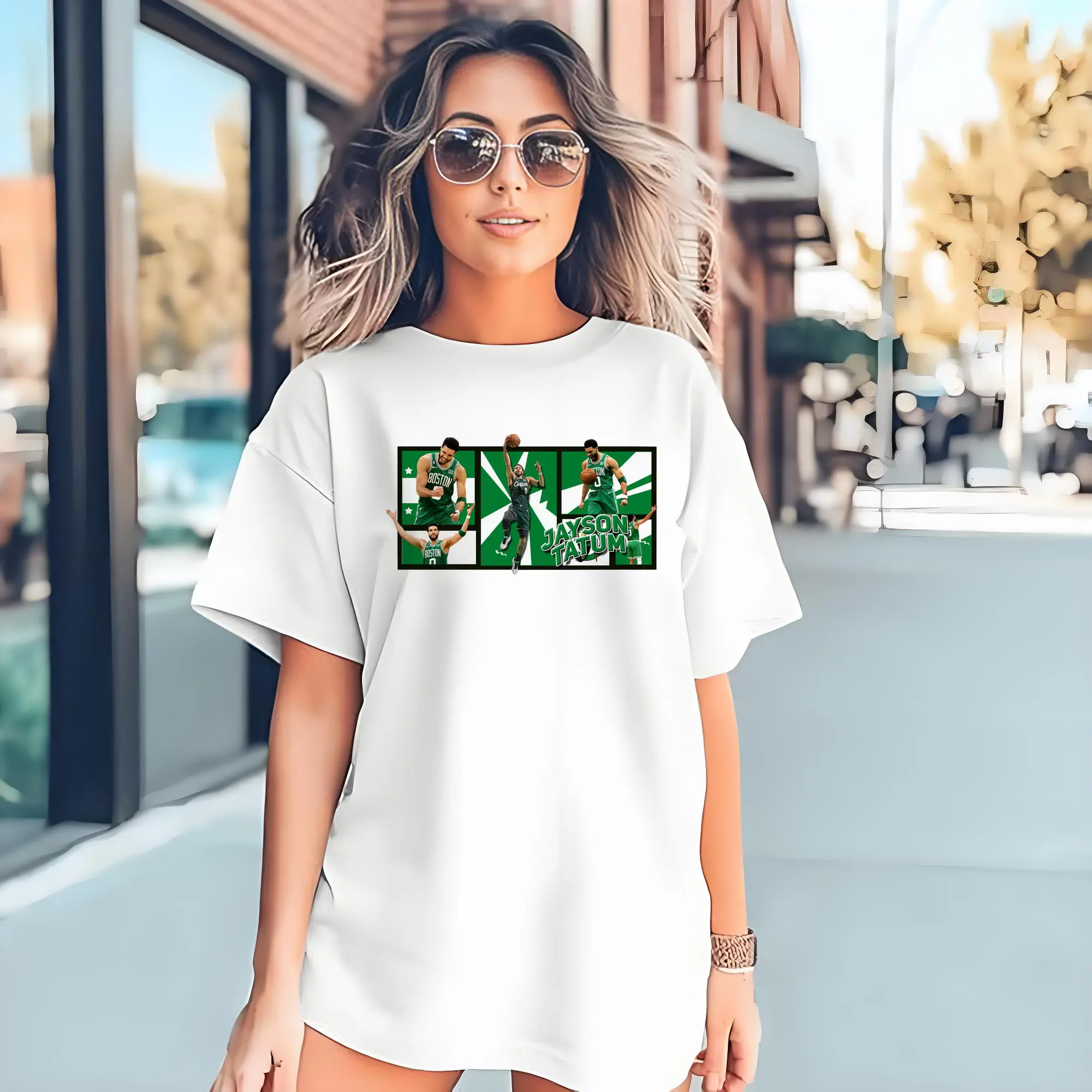 Jayson Tatum Comic Panel Celtics Shirt
