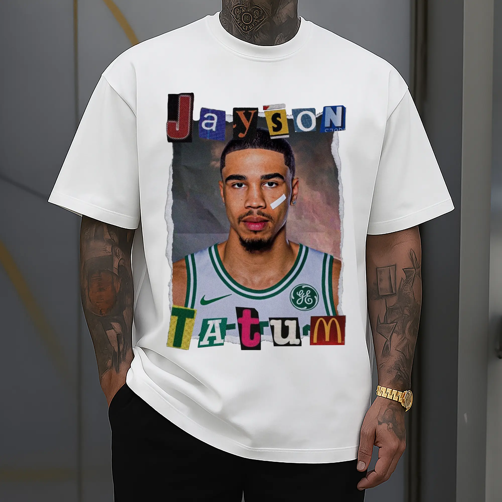 Jayson Tatum Boston Celtics Creative collage design Shirt