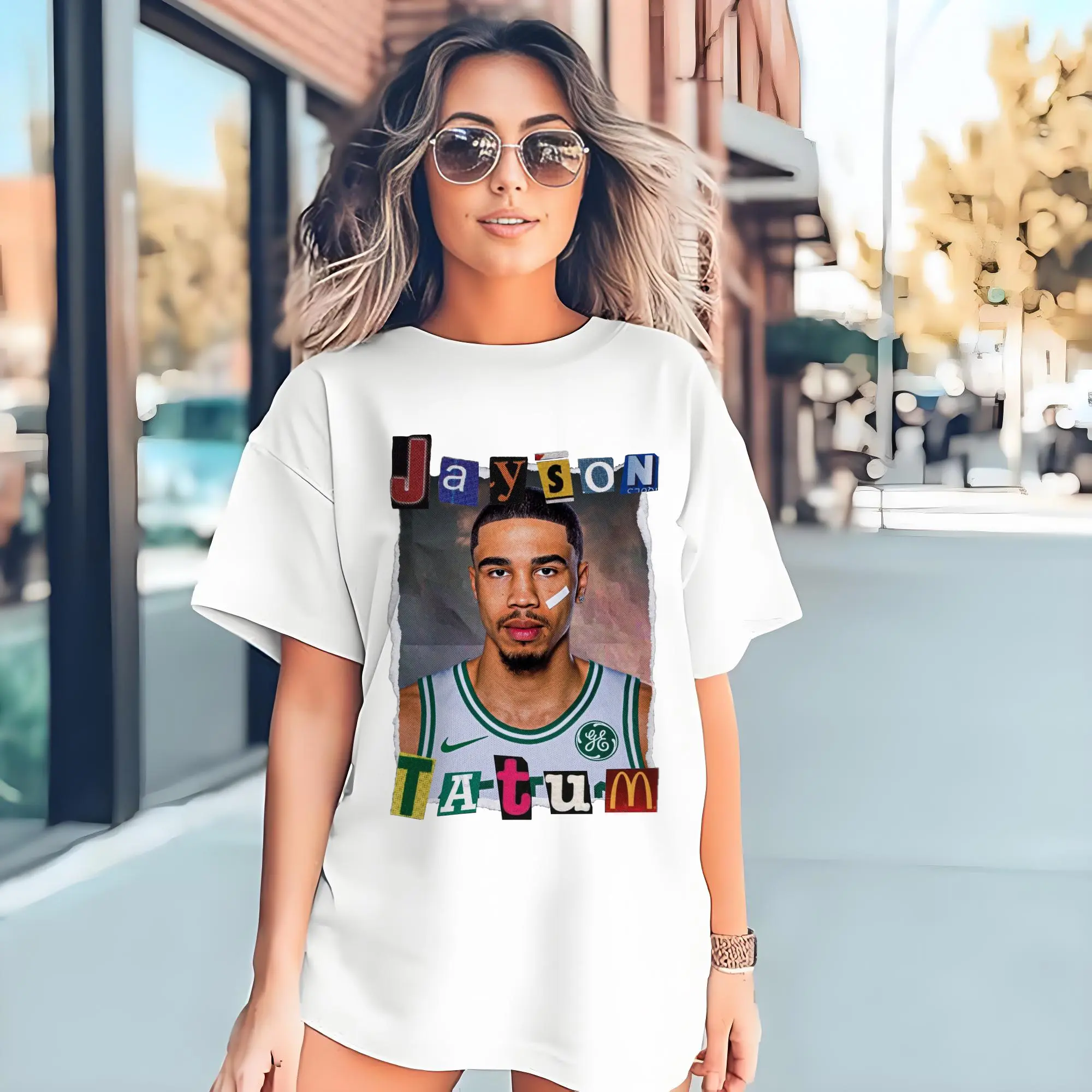 Jayson Tatum Boston Celtics Creative collage design Shirt