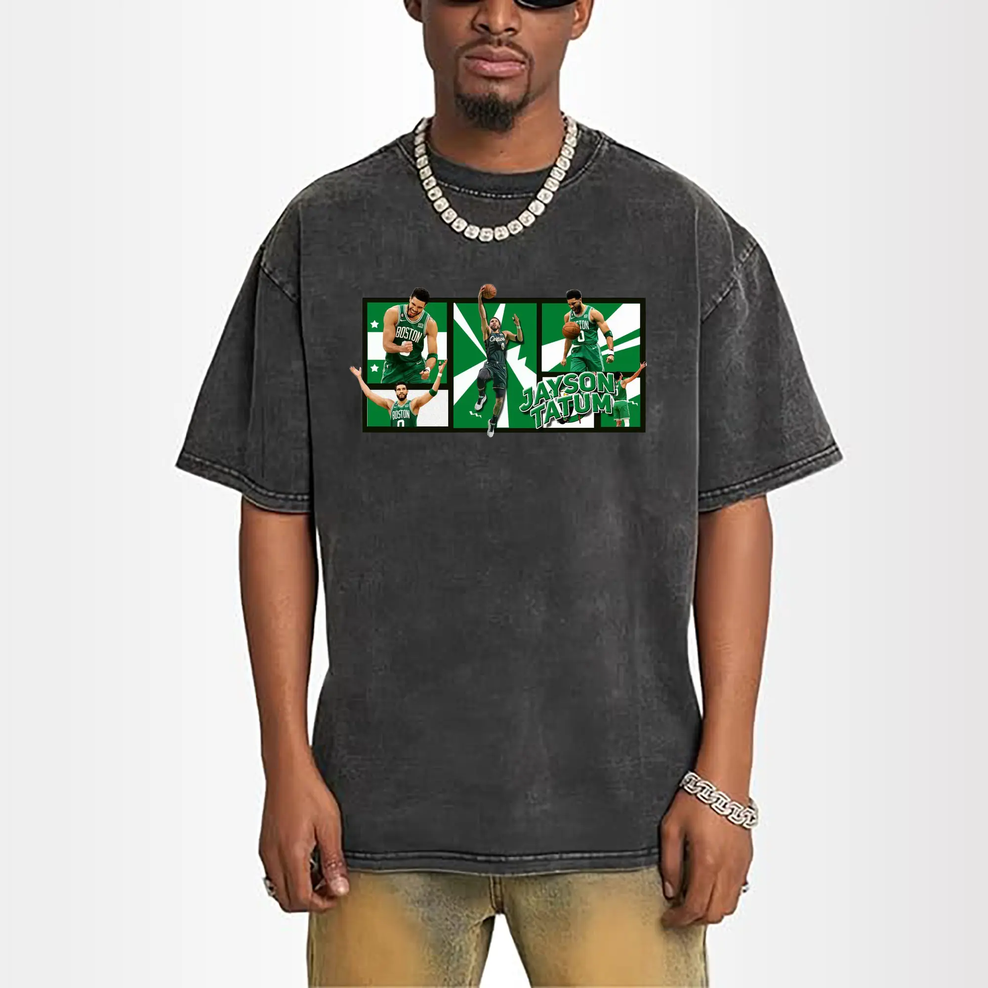 Jayson Tatum Comic Panel Celtics Shirt