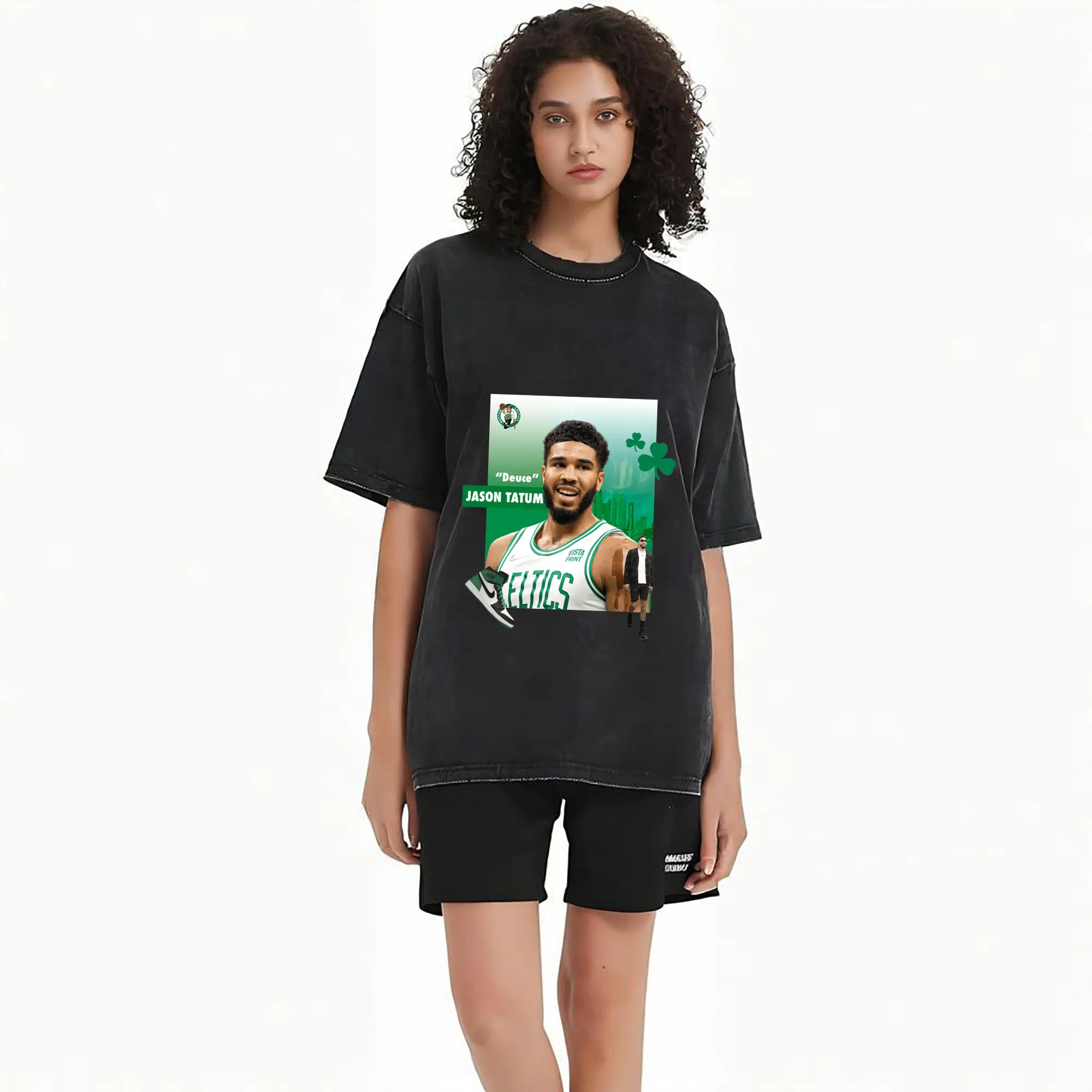 Jayson Tatum Boston Celtics on - court&off - court Art Shirt