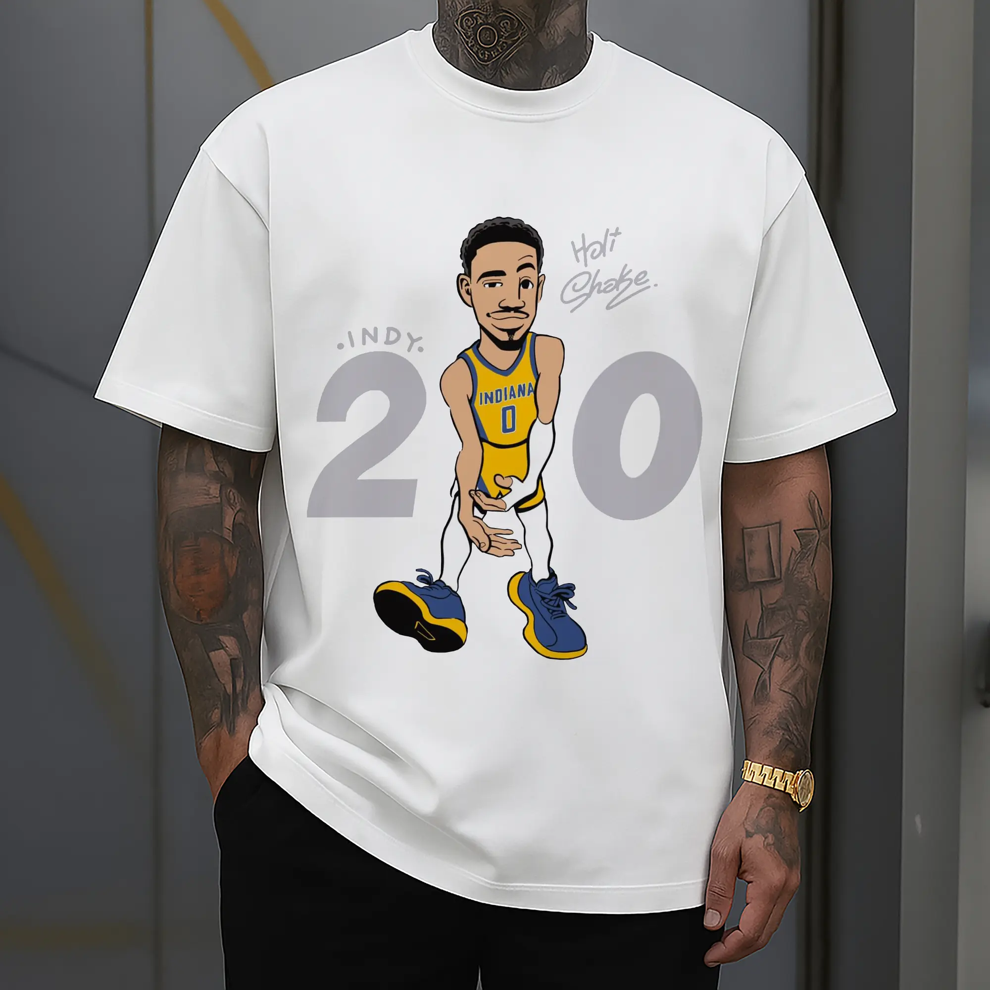 Tyrese Halliburton cartoon character