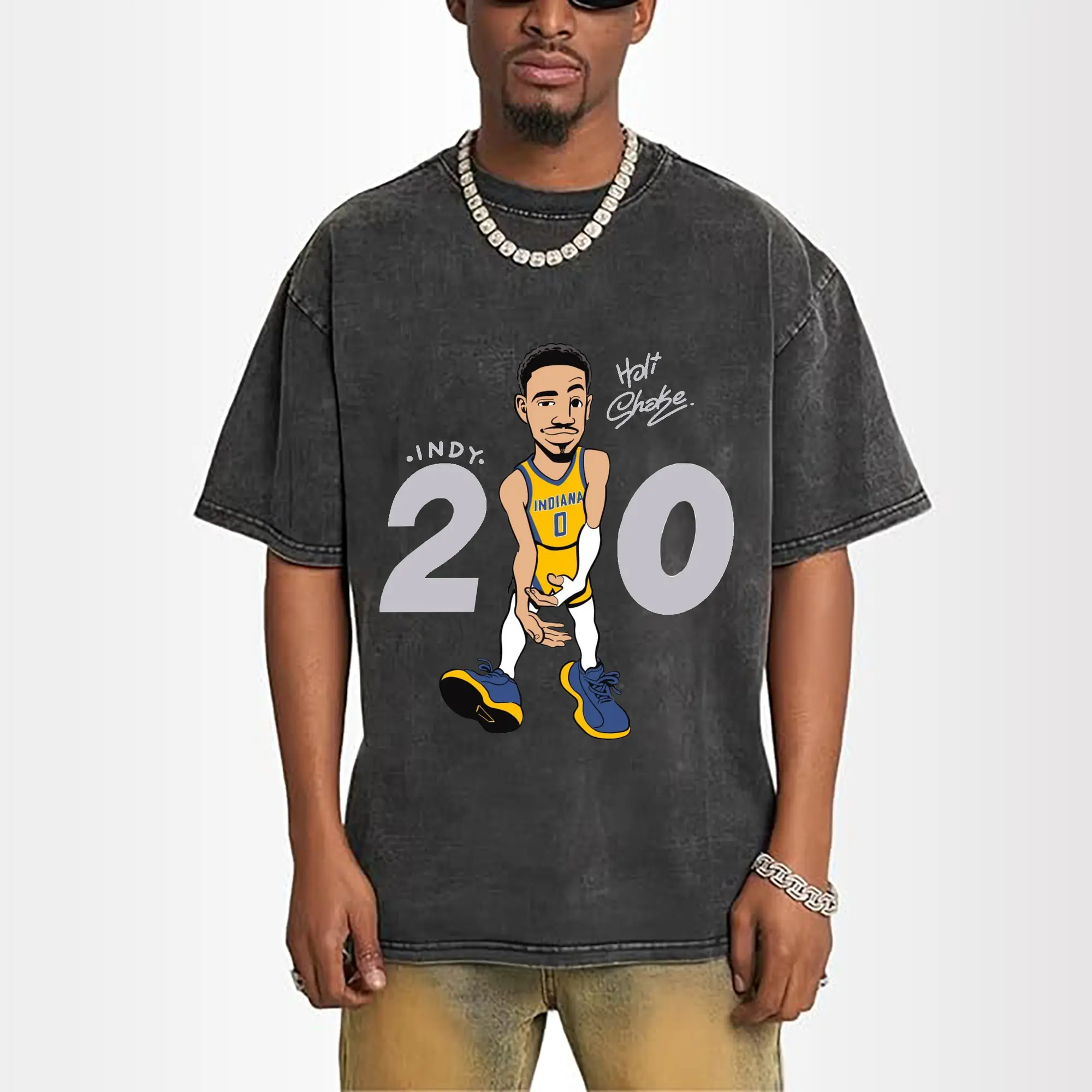 Tyrese Halliburton cartoon character