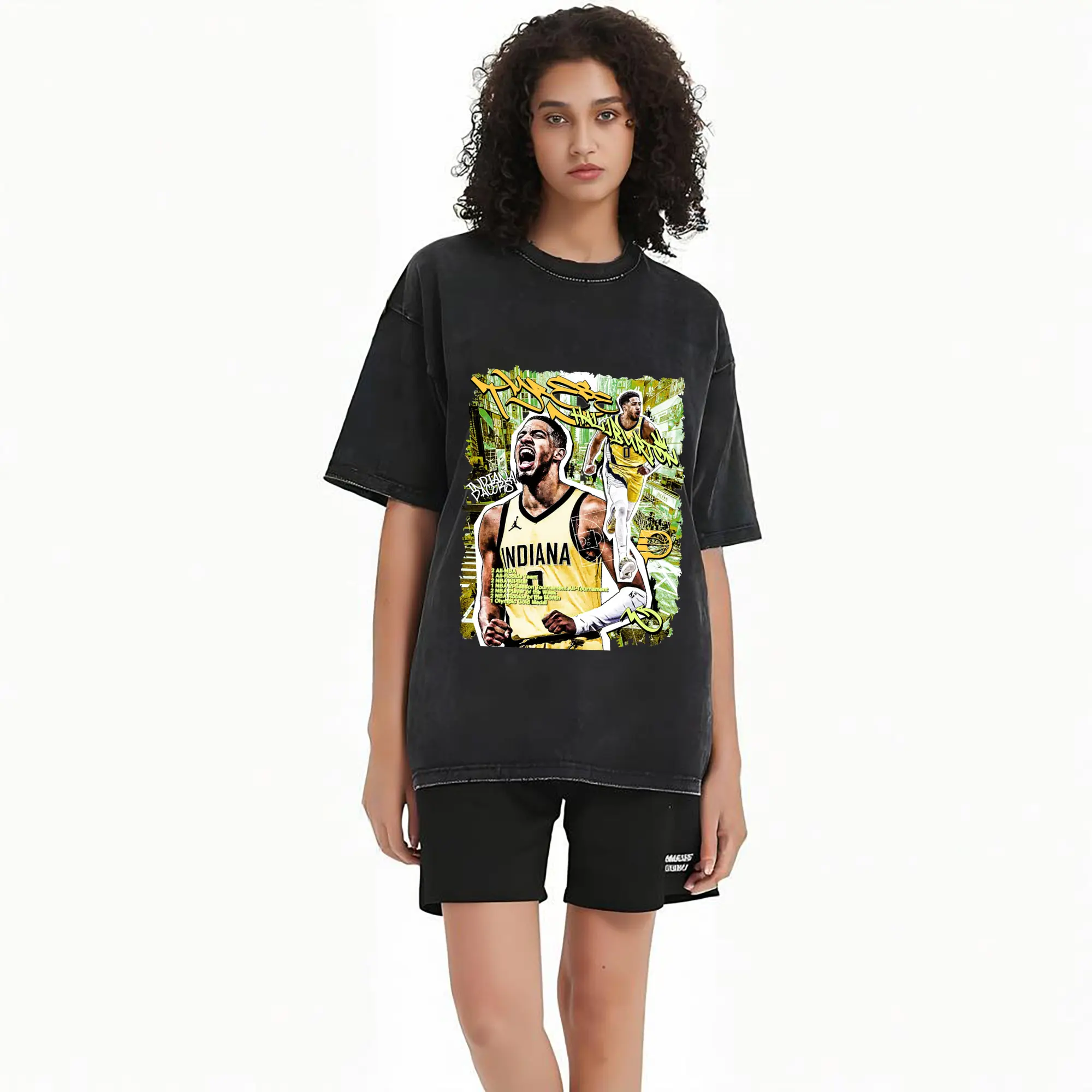 Tyrese Haliburton Career highlights Time Comic Style Shirt