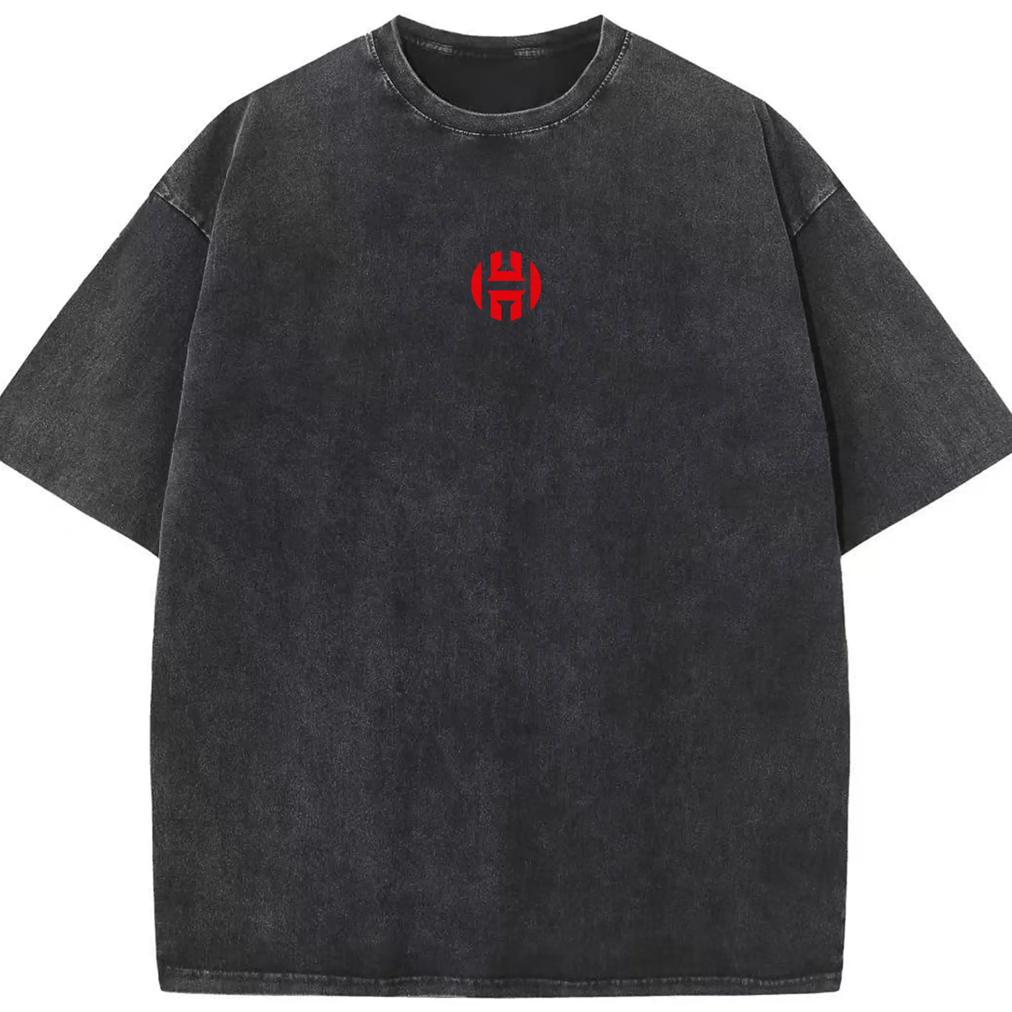 James Harden Clippers personal logo - Washed Vintage Look 230g Cotton Oversized T-Shirt With Front Heat Transfer Print – Soft, Lightweight, Stylish Fit – Comfortable Casual Wear For Sports & Everyday Use