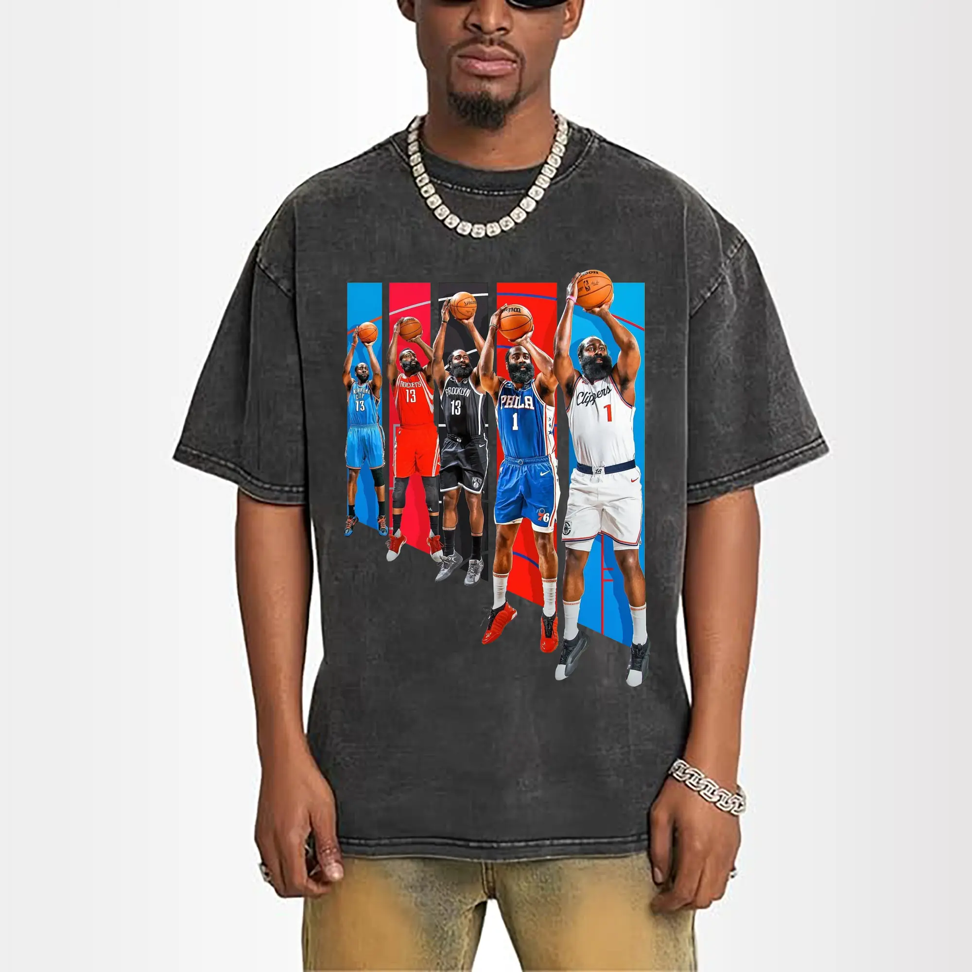 Harden Shooting Form History All Time Great NBA Shirt