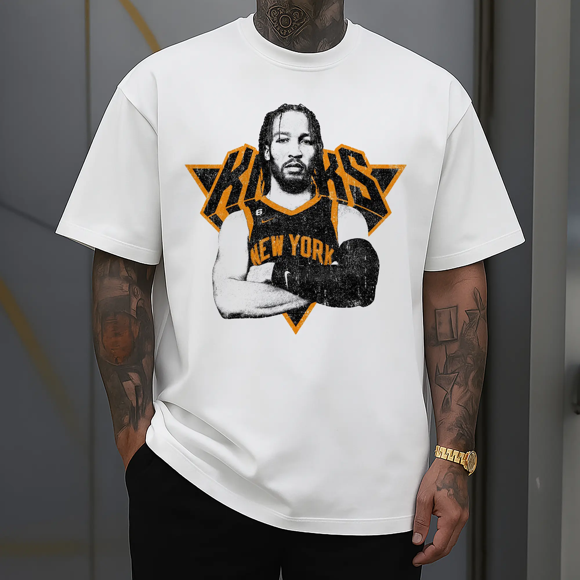 Brunson x NYC Hardcore Streetball Graphic Shirt
