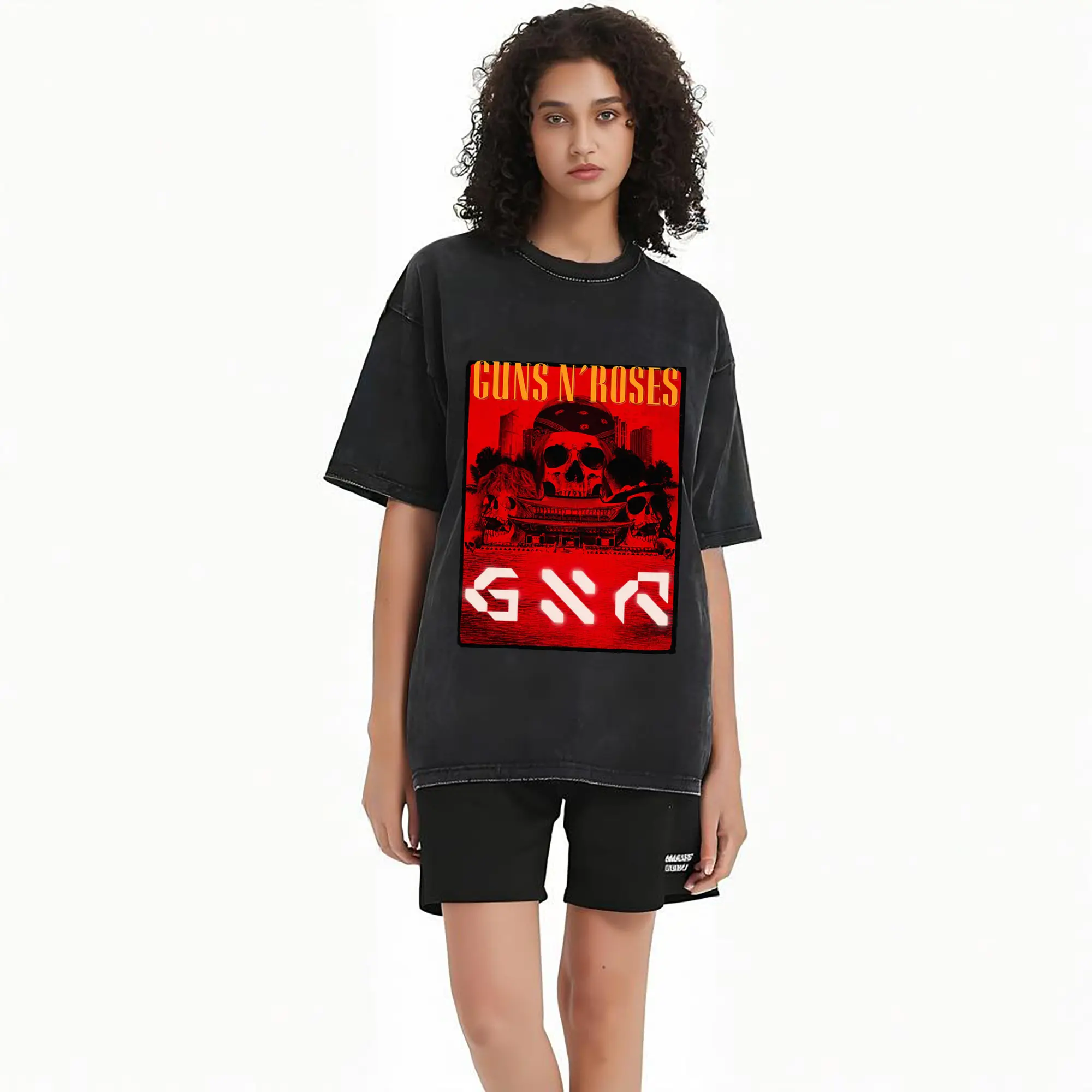 Guns N' Roses Rock Skull DIY Shirt