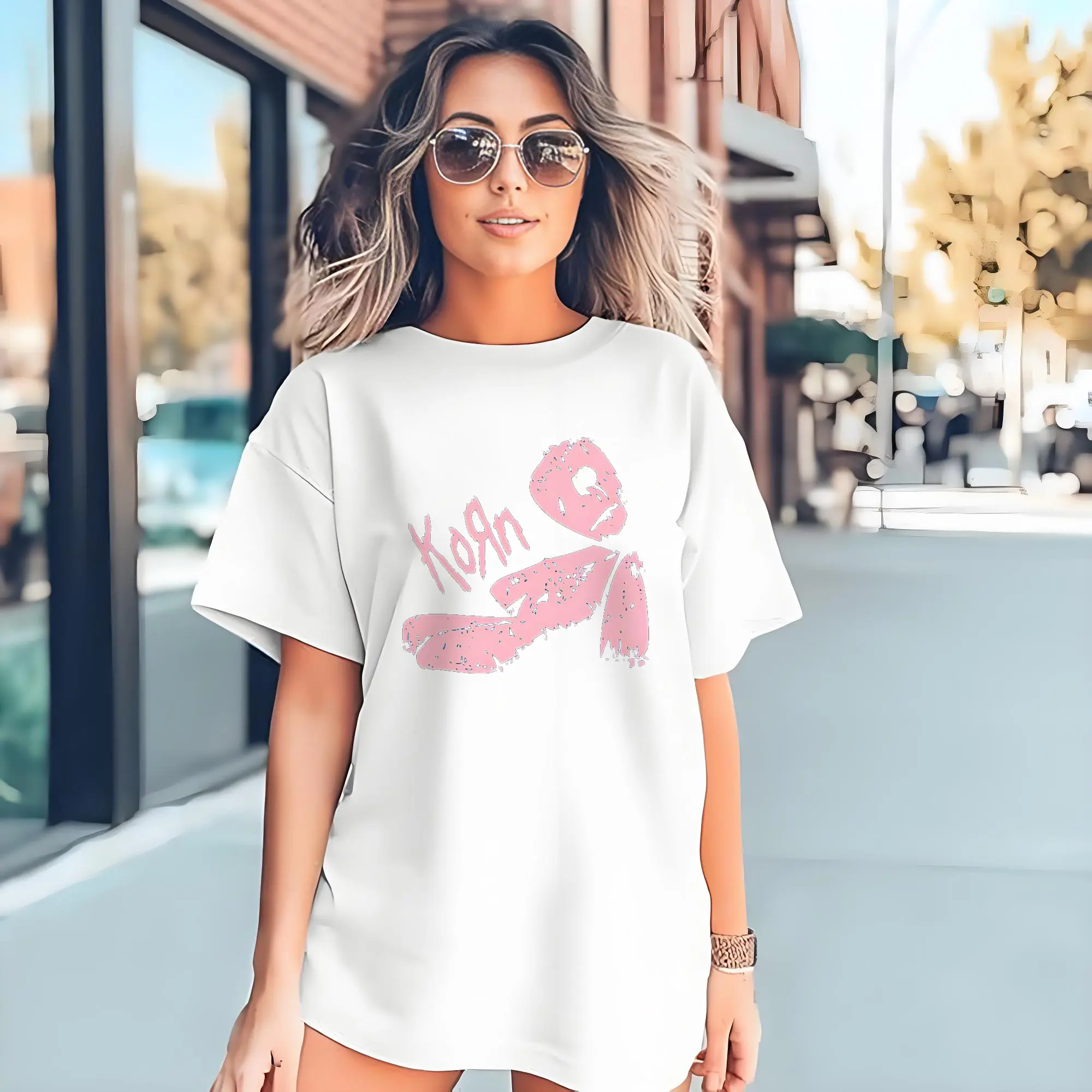 Korn Pink Doll Art DIY Shirt