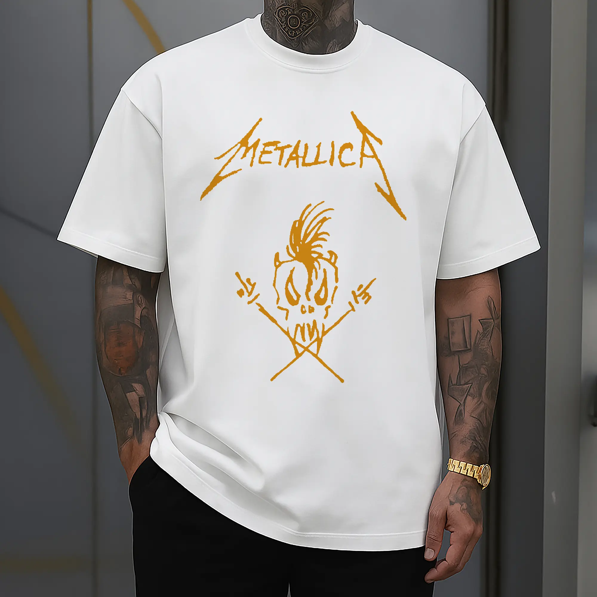 Metallica Heavy Metal Skull DIY Shirt