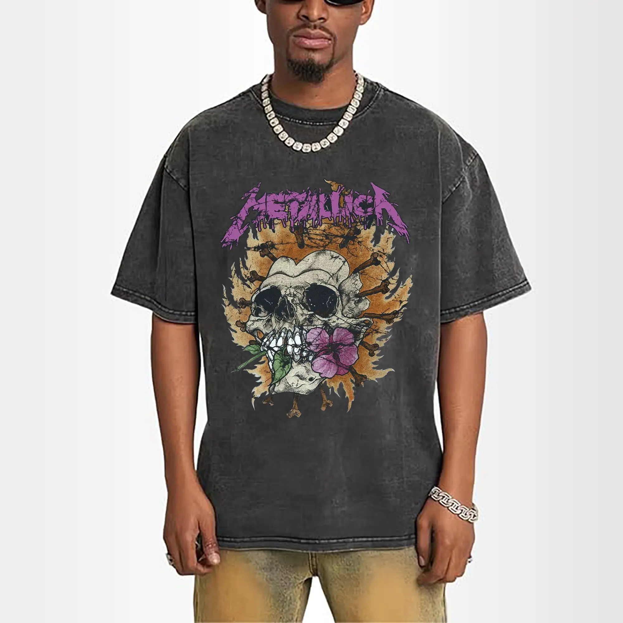 Metallica Dark Rock Skull DIY Shirt