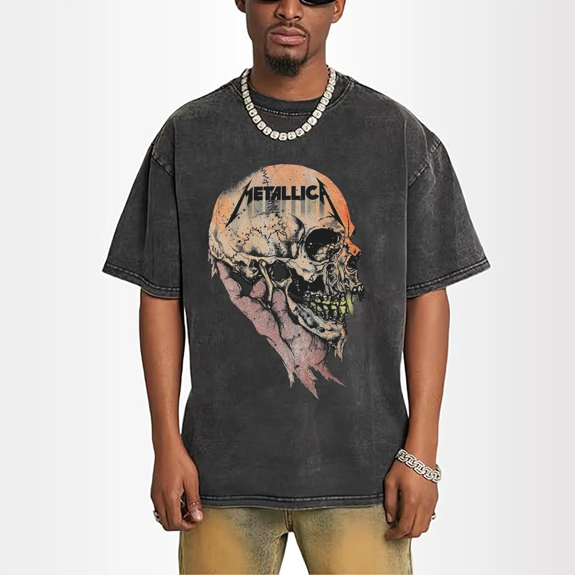 Metallica Dark Heavy Metal Skull DIY Shirt