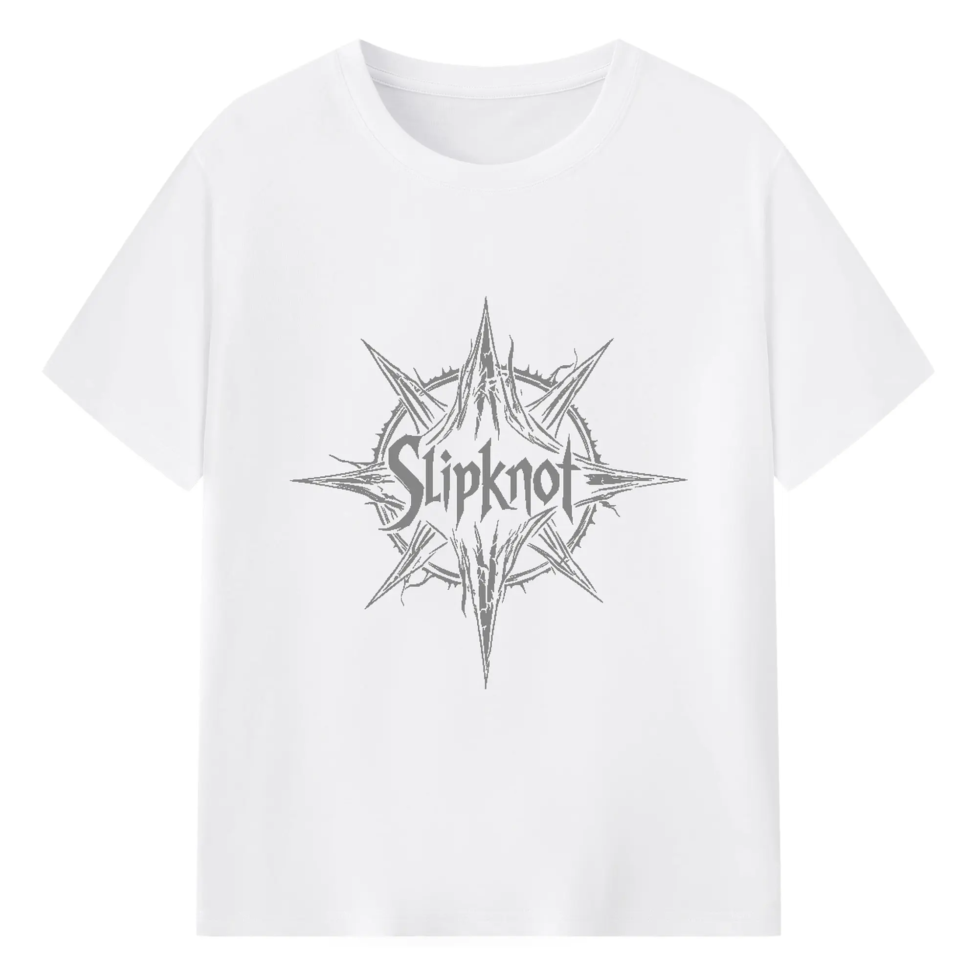Slipknot  Star Logo DIY Shirt - 180g Cotton T-Shirt With Front Heat Transfer Print – Soft, Lightweight, Fitted Design – Comfortable Casual Wear For Sports & Everyday Use