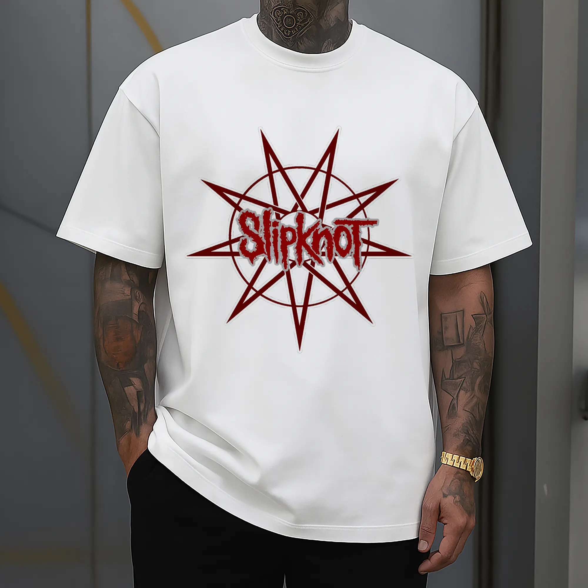 Slipknot Nu-Metal Star Logo DIY Shirt