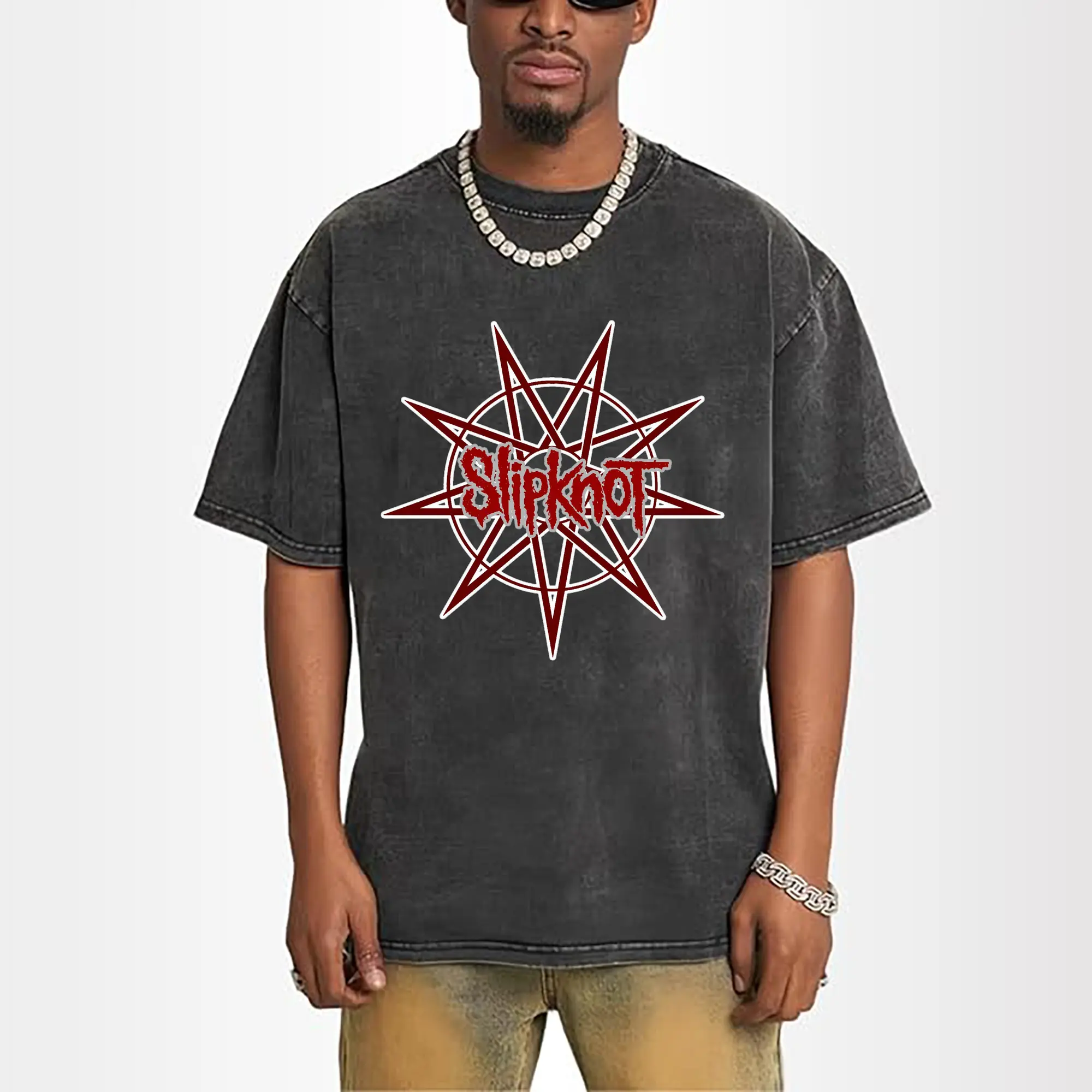 Slipknot Nu-Metal Star Logo DIY Shirt