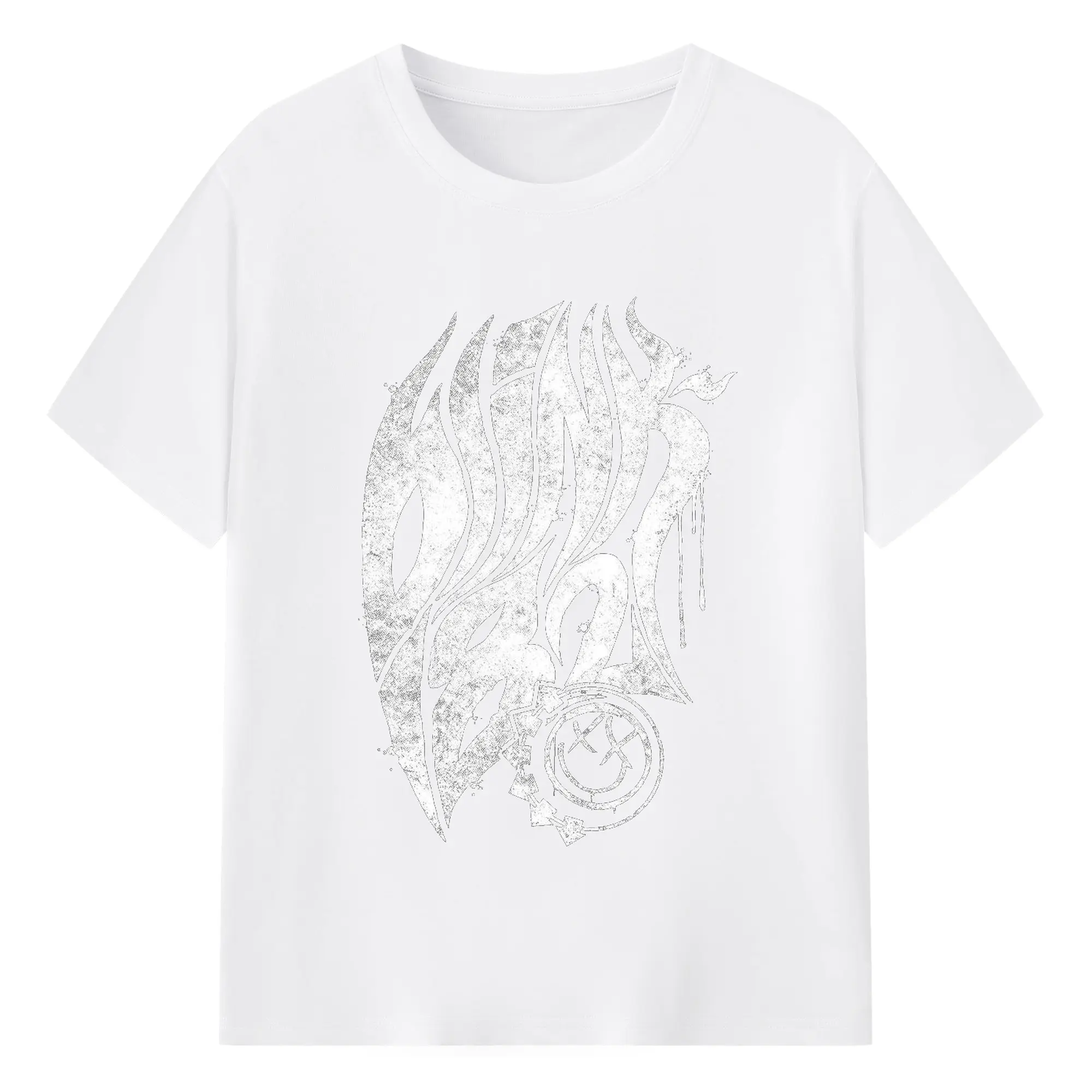 Blink-182 Vintage Punk Rock DIY - 180g Cotton T-Shirt With Front Heat Transfer Print – Soft, Lightweight, Fitted Design – Comfortable Casual Wear For Sports & Everyday Use