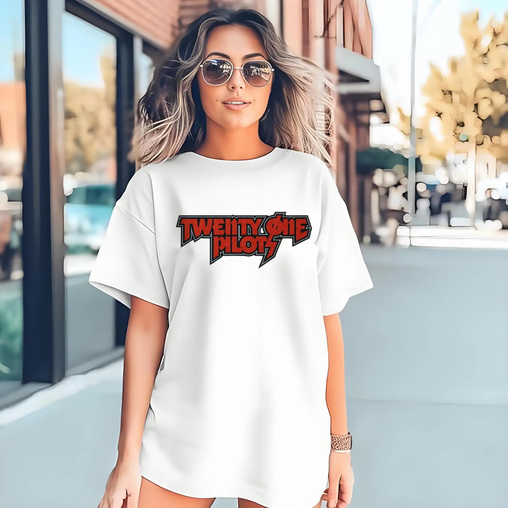 Twenty One Pilots Rock Red Logo DIY