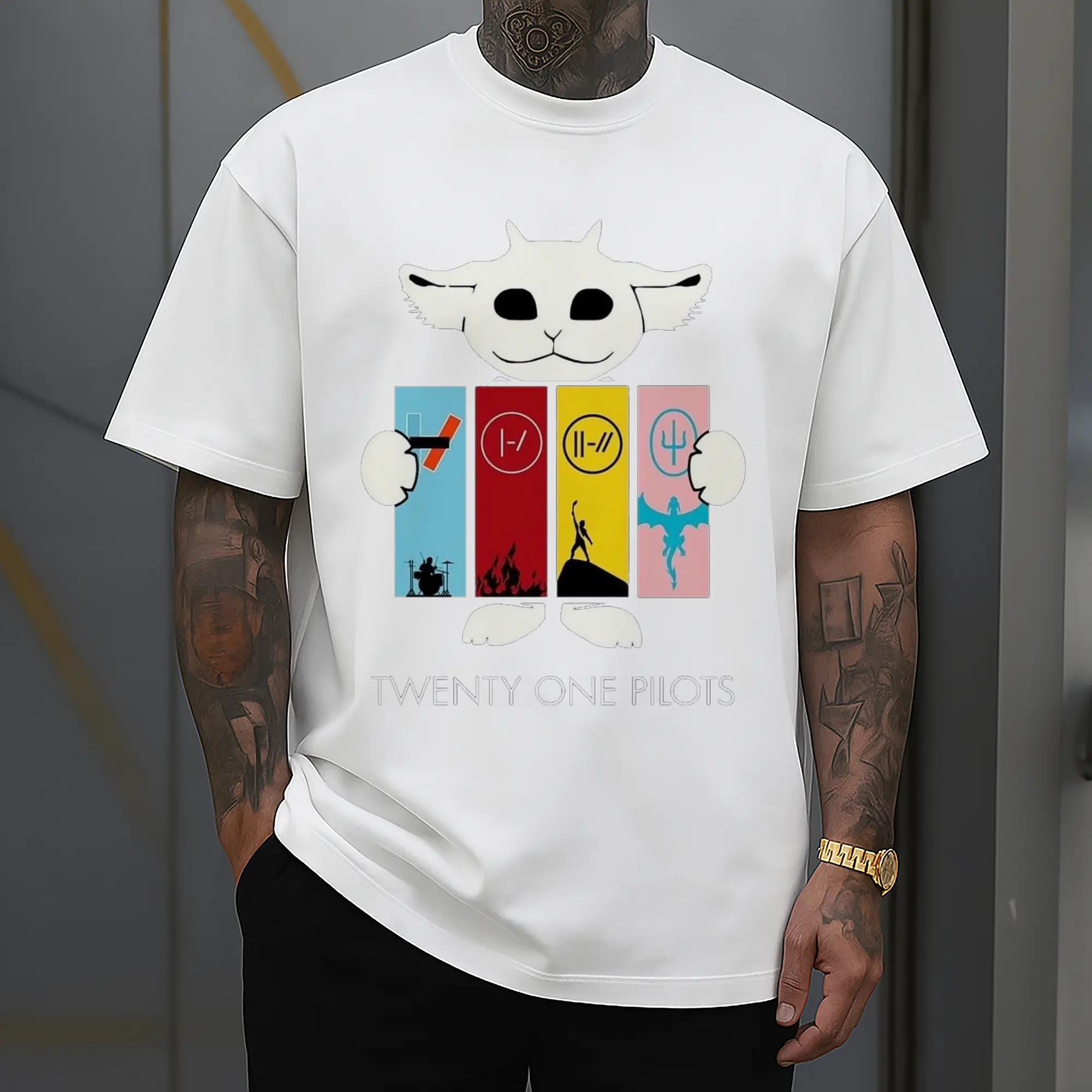 Twenty One Pilots Monster Cartoon Rock DIY