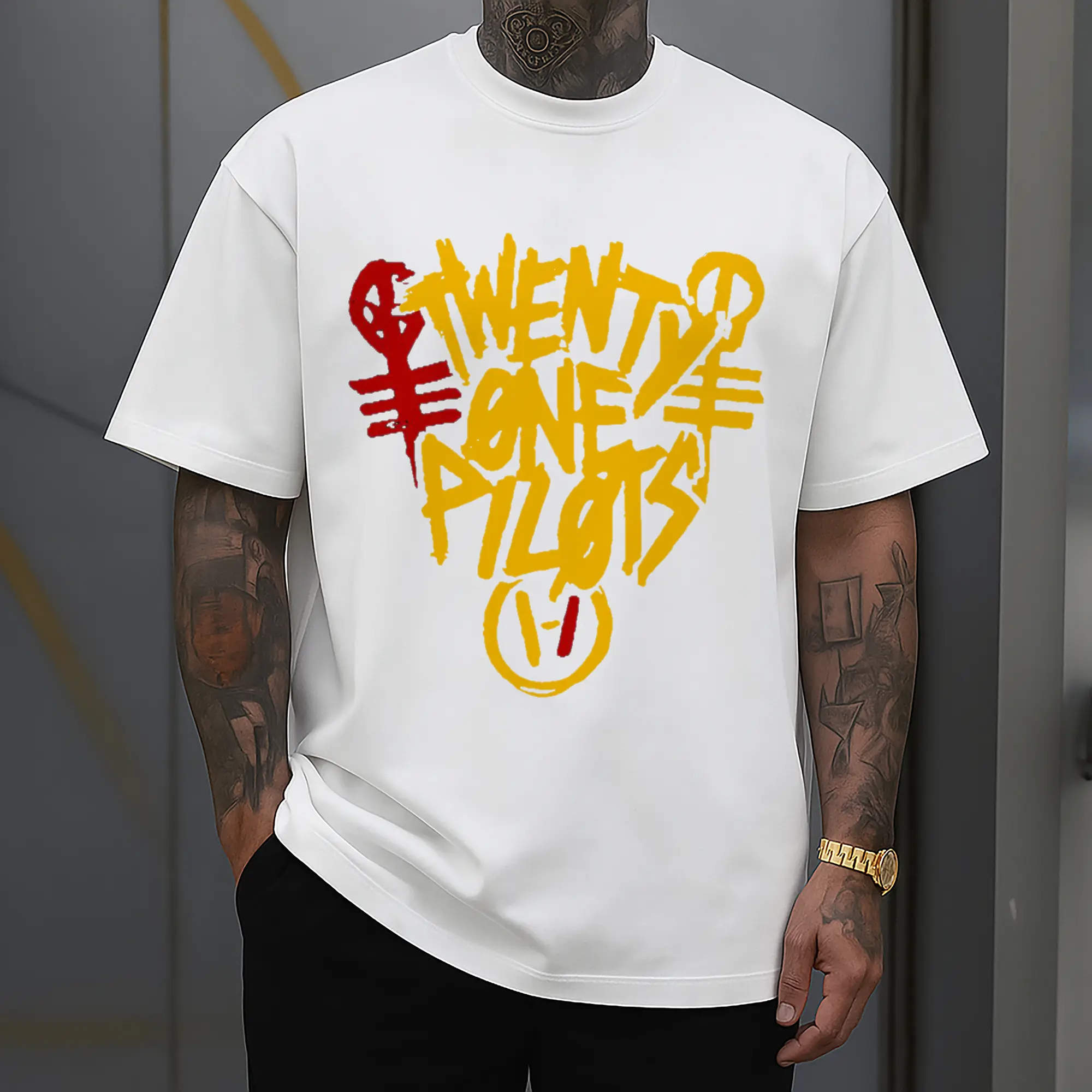 Twenty One Pilots Hand drawn doodle style Logo