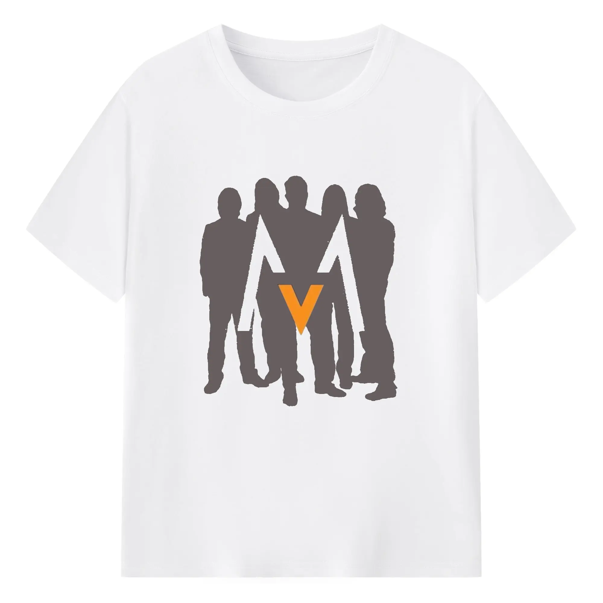 Maroon 5 Band Silhouette DIY Shirt - 180g Cotton T-Shirt With Front Heat Transfer Print – Soft, Lightweight, Fitted Design – Comfortable Casual Wear For Sports & Everyday Use