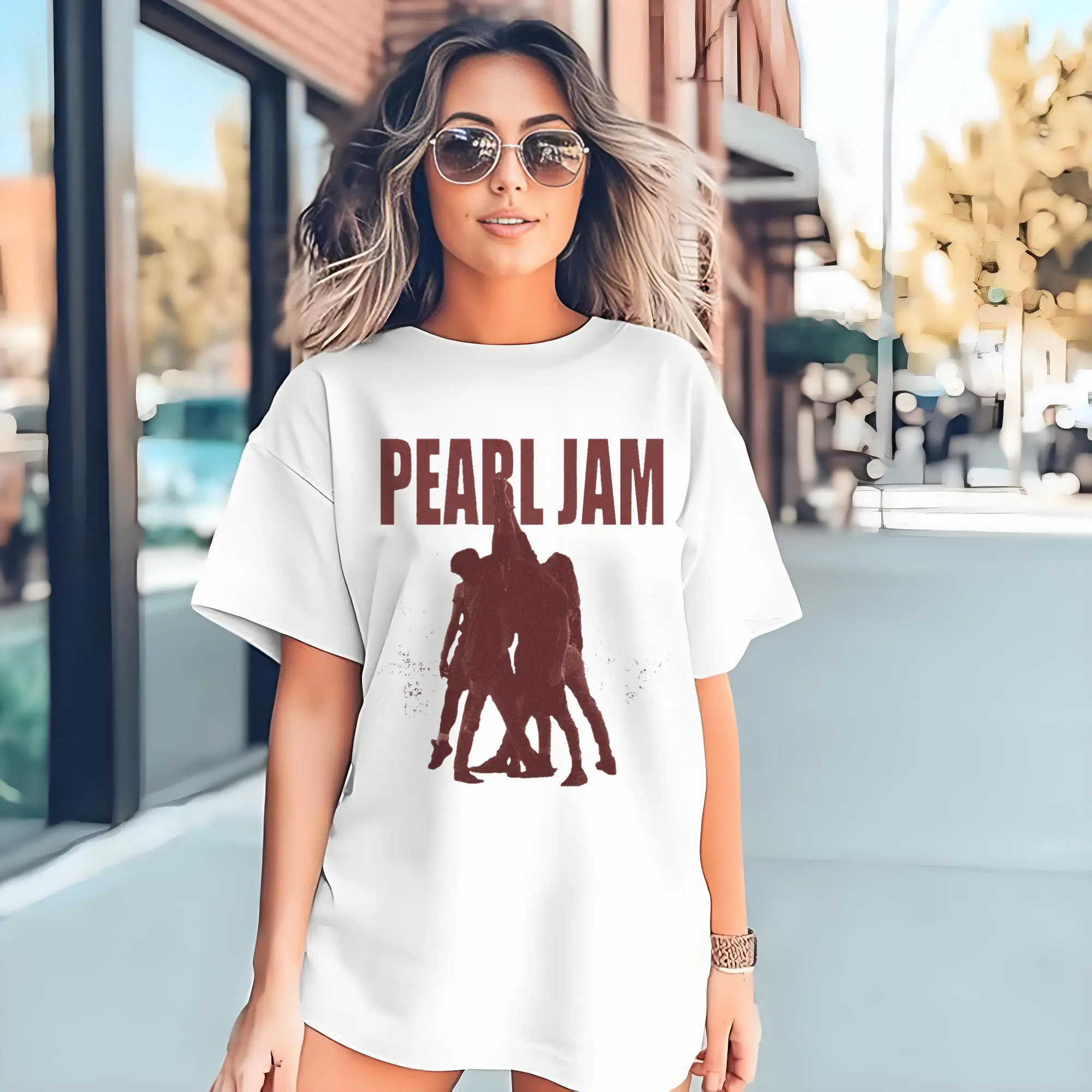 Pearl Jam Grunge Rock Band Silhouette DIY