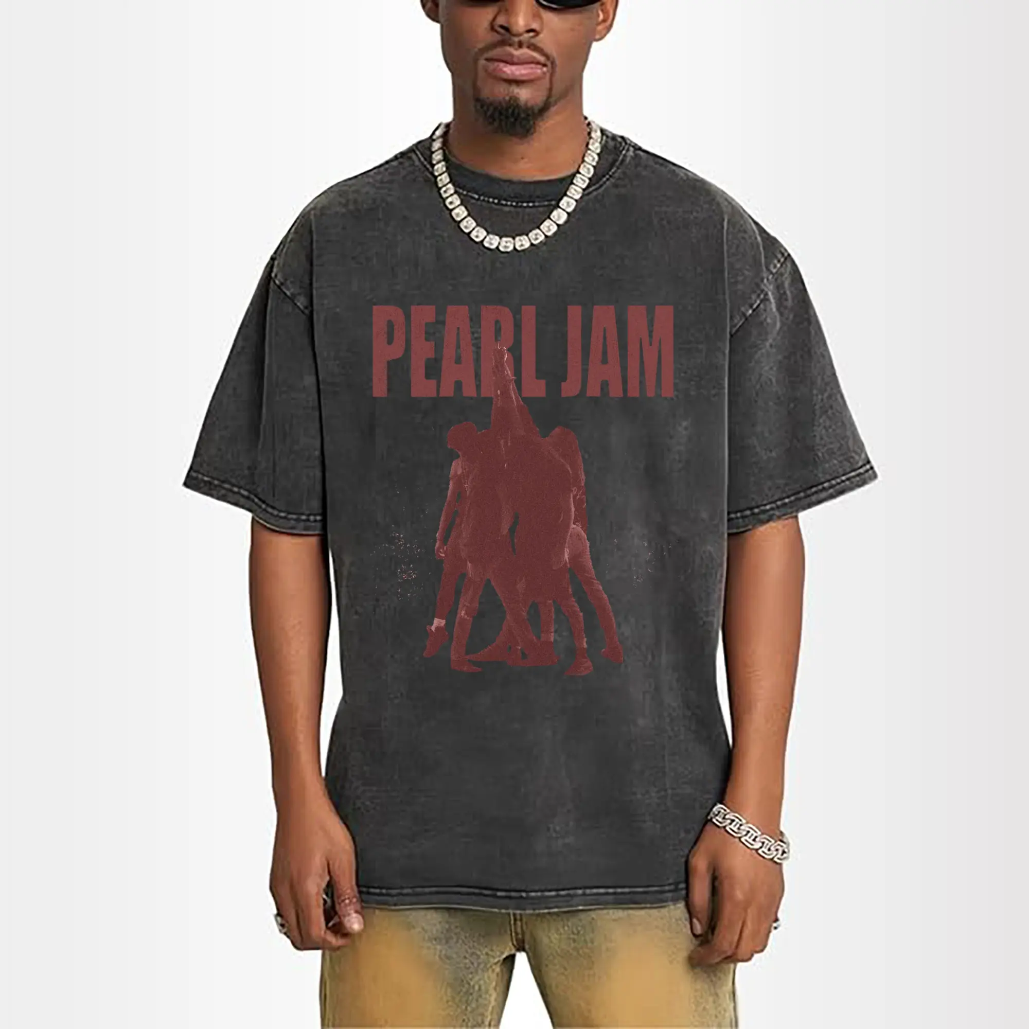 Pearl Jam Grunge Rock Band Silhouette DIY