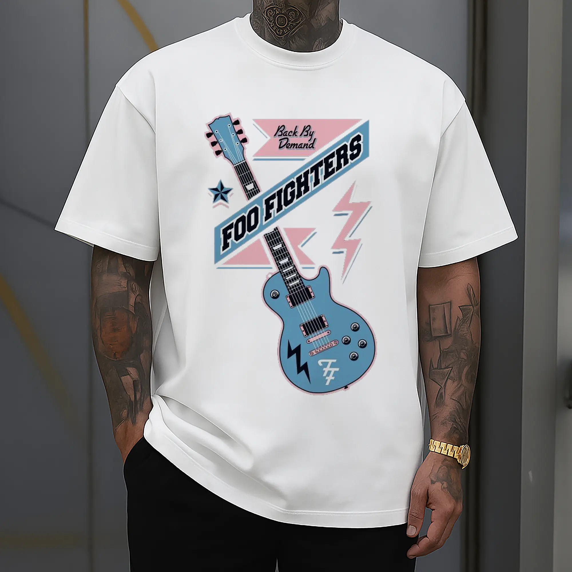 Foo Fighters “Back By Demand” Retro Rock Guitar DIY